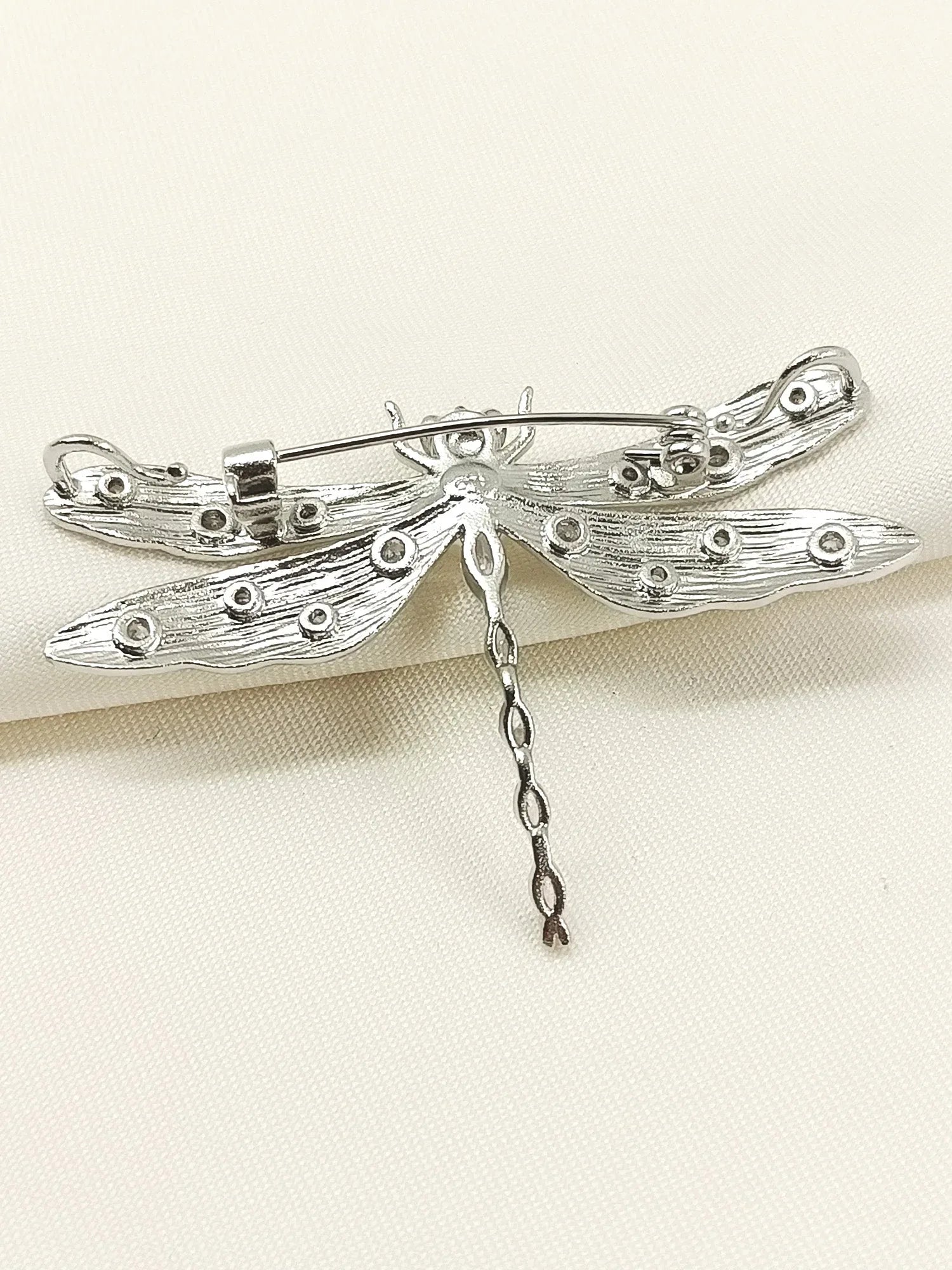 Jasmin Silver Dragonfly Brooch