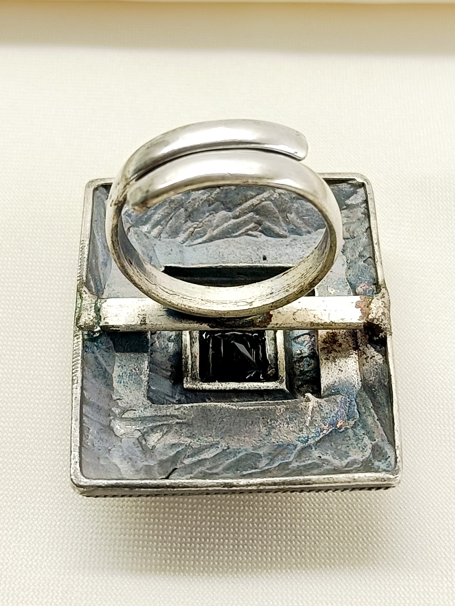 Gaurika Black Oxidized Finger Ring