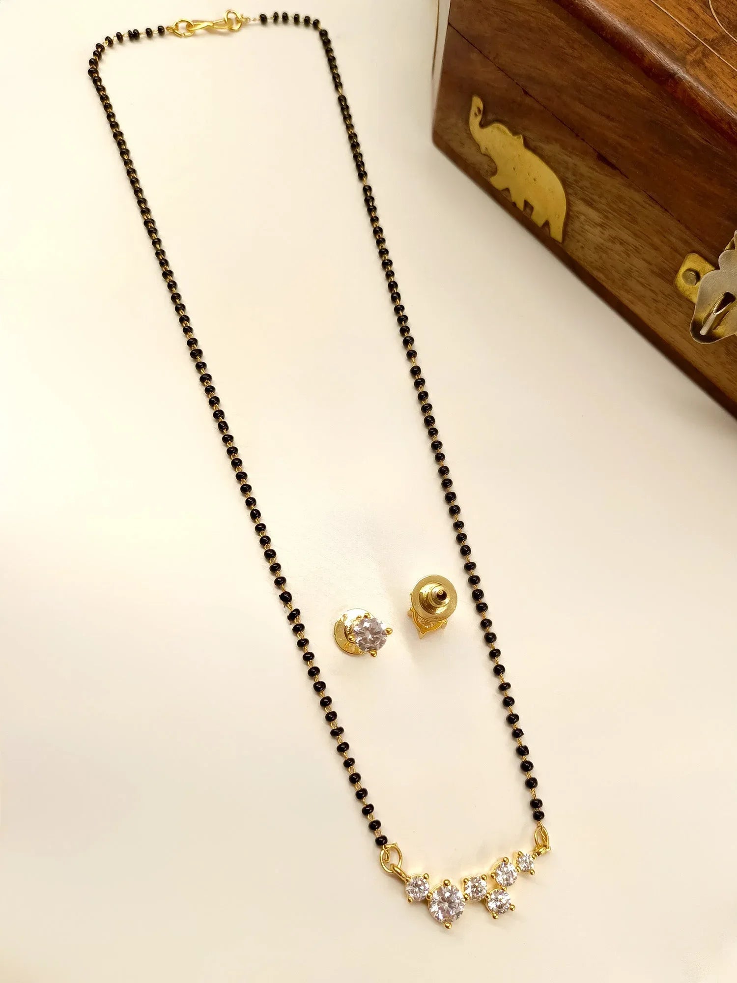 Chandni White American Diamond Mangalsutra