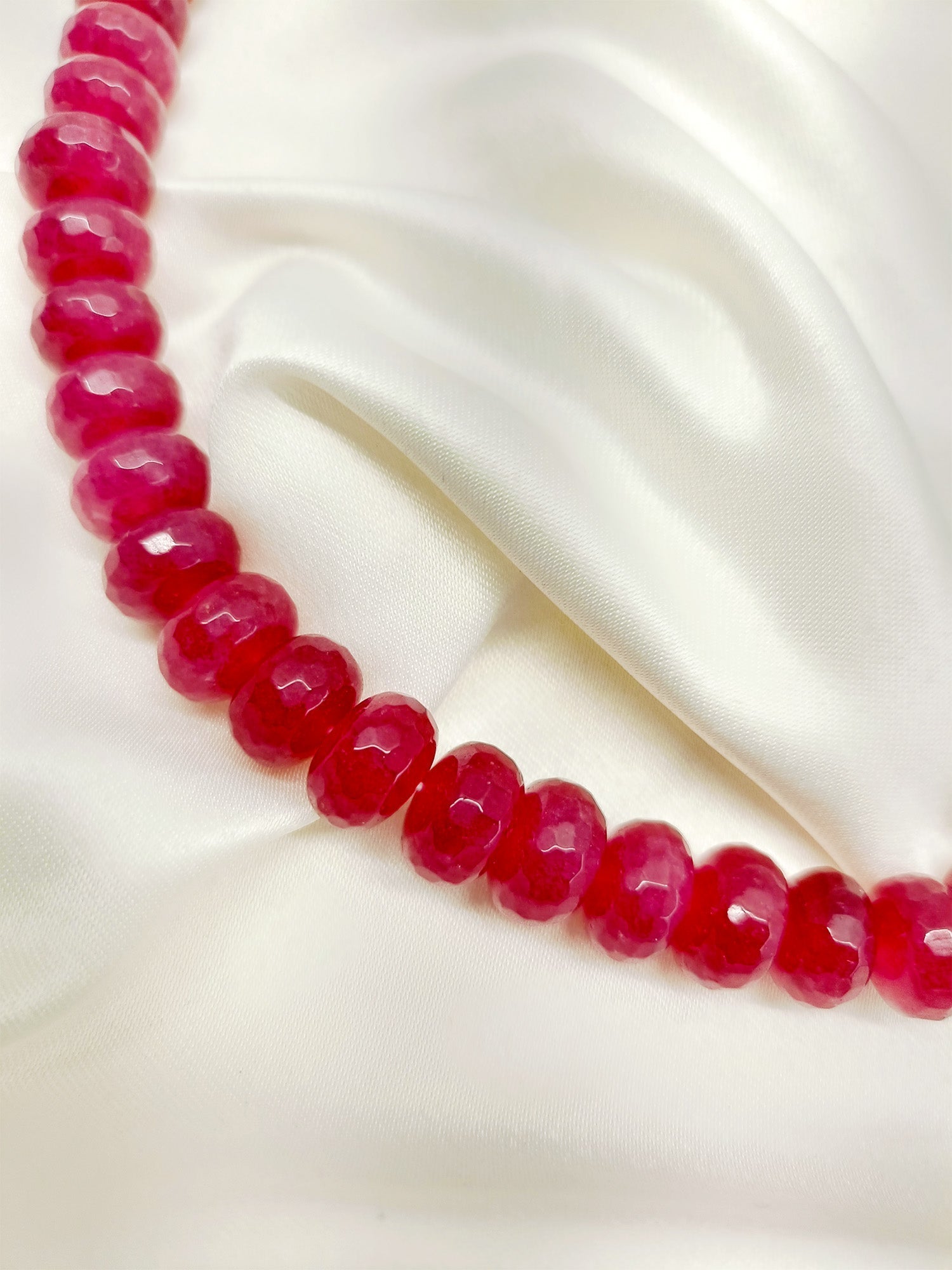 Faye Ruby Beads Neckpiece - qivii