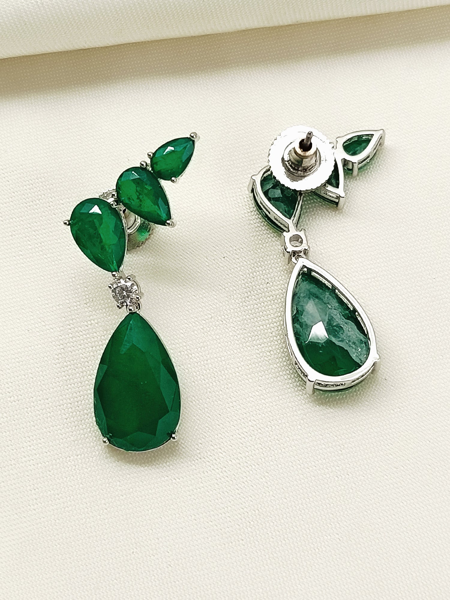 Anthea Green American Diamond Earring