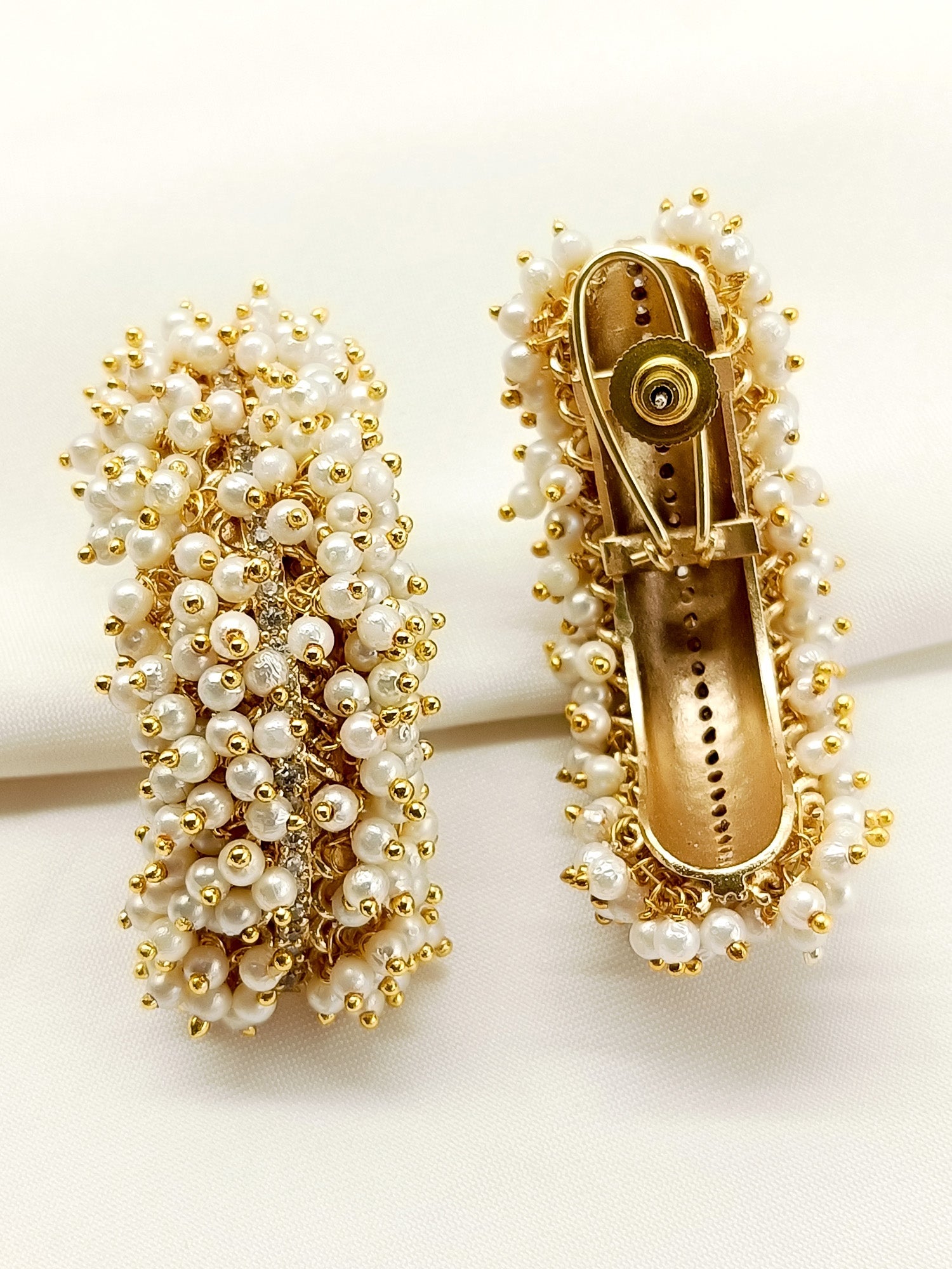 Shivani White Antique Earrings
