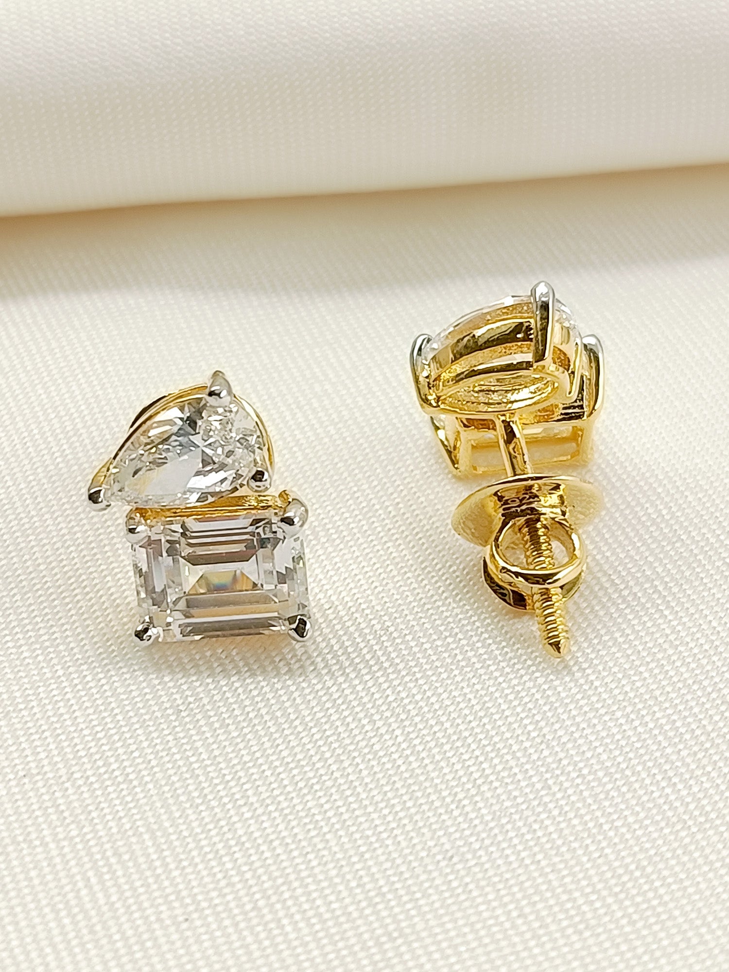 Niyati 92.5 Silver Swarovski Stone Tops - qivii