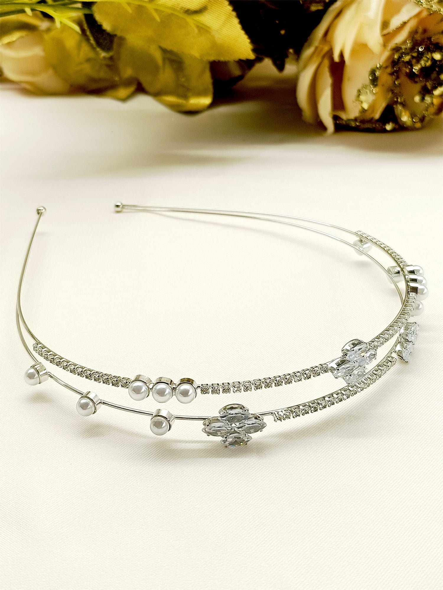 Drishti American Diamond Hair Band - qivii