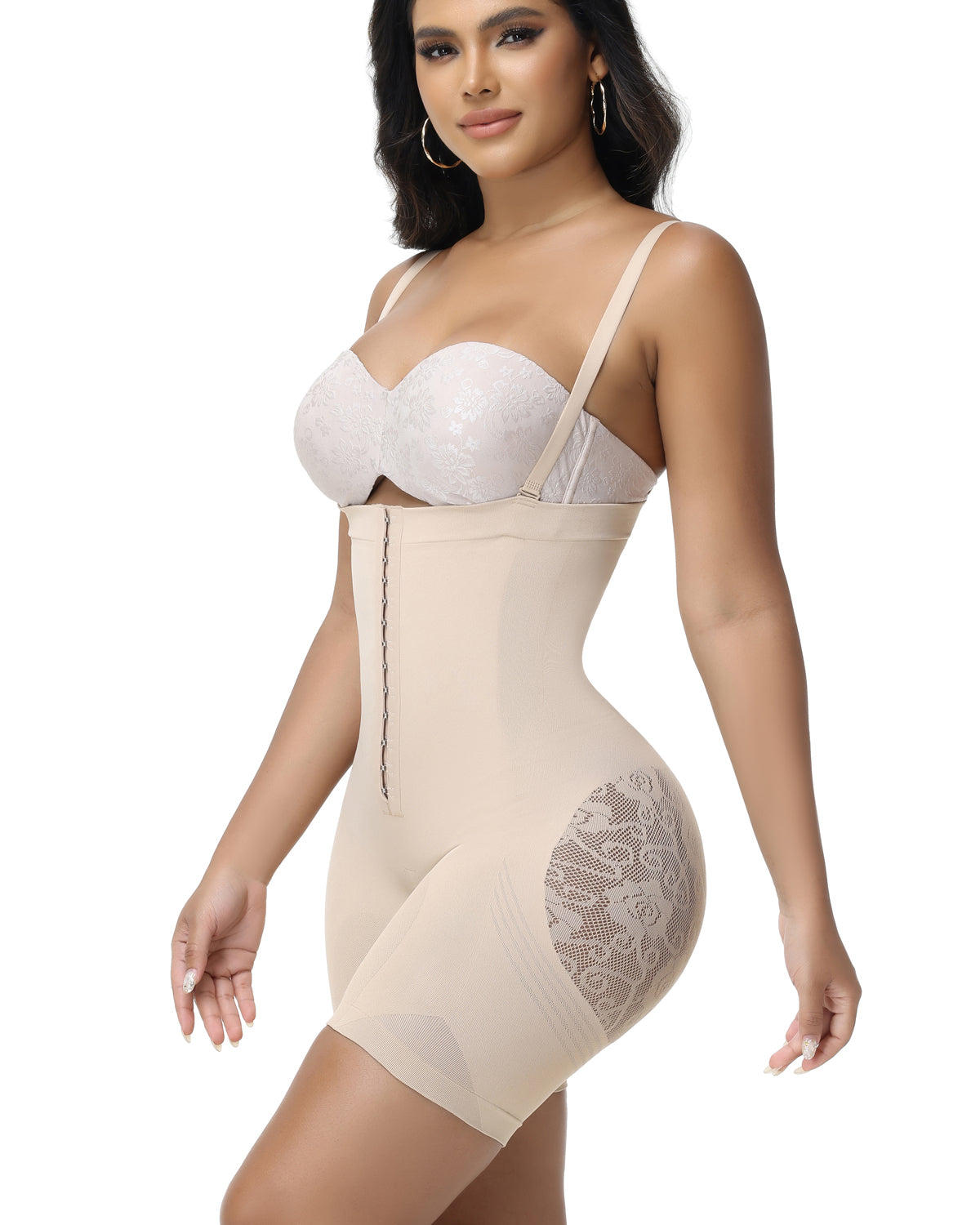 Shapshe® Women's Butt Flower Cut out Hip Lifting Fajas Colombianas Firm Control Shapewear - By Qivii