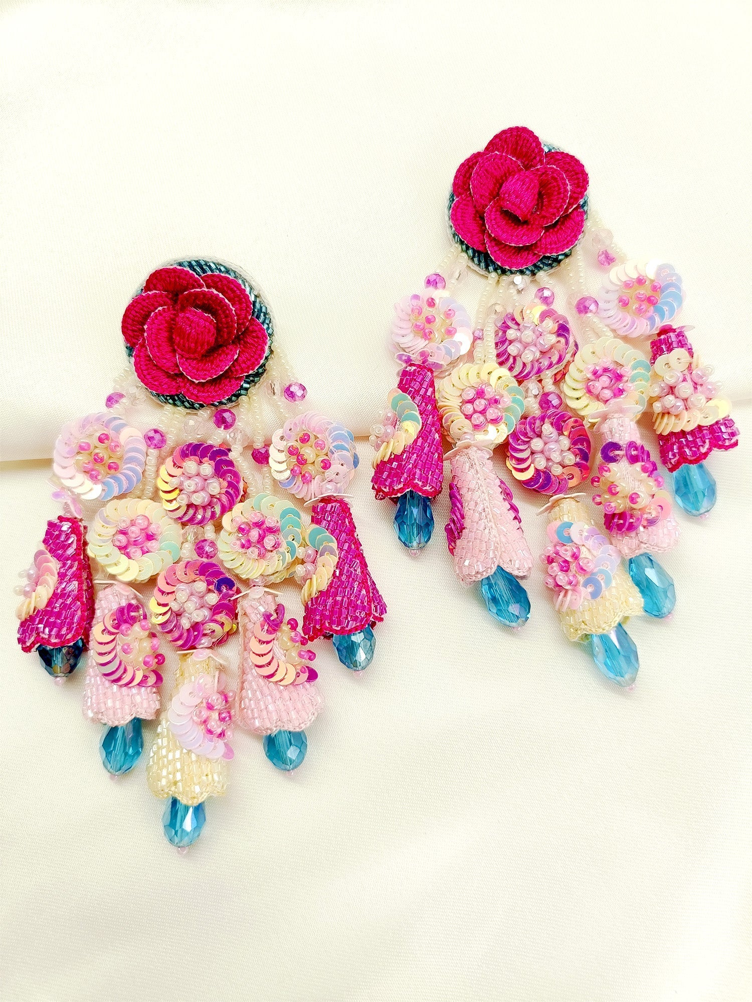 Fizana Multi Colour Handmade Earrings - qivii