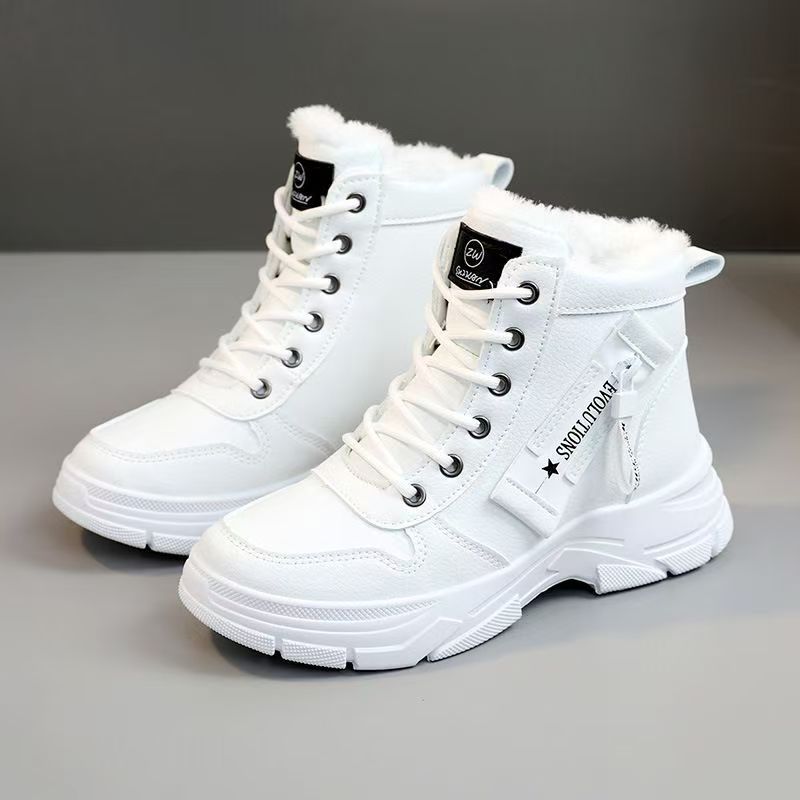Women's Alpine Waterproof Winter Boots - Fleece-Lined Combat Snow Boots with Non-Slip Lug Sole (US 4-8.5)
