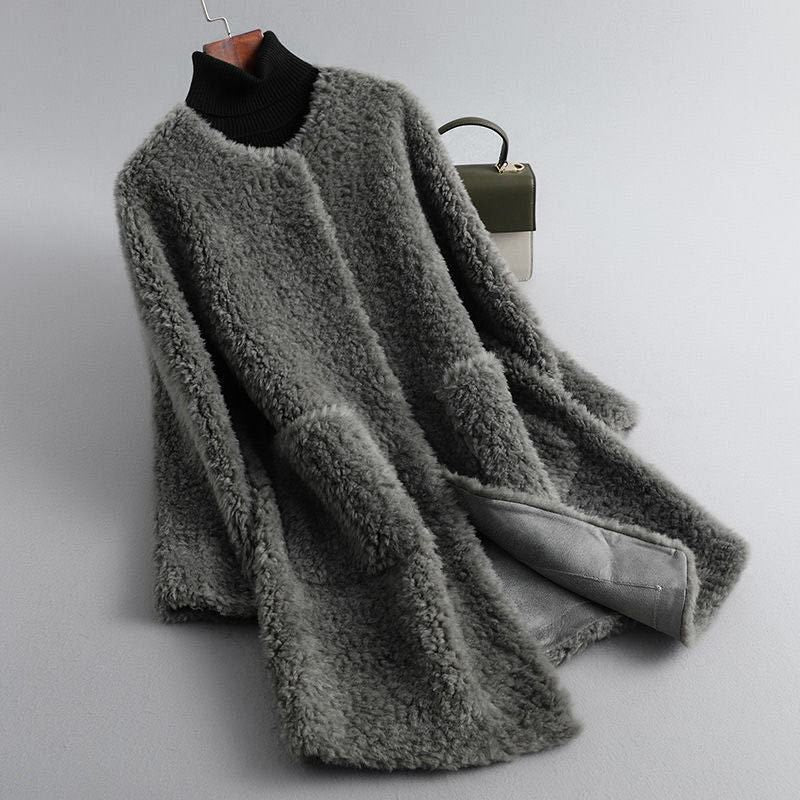 Olivia Couture Shearling Coat - By Qivii