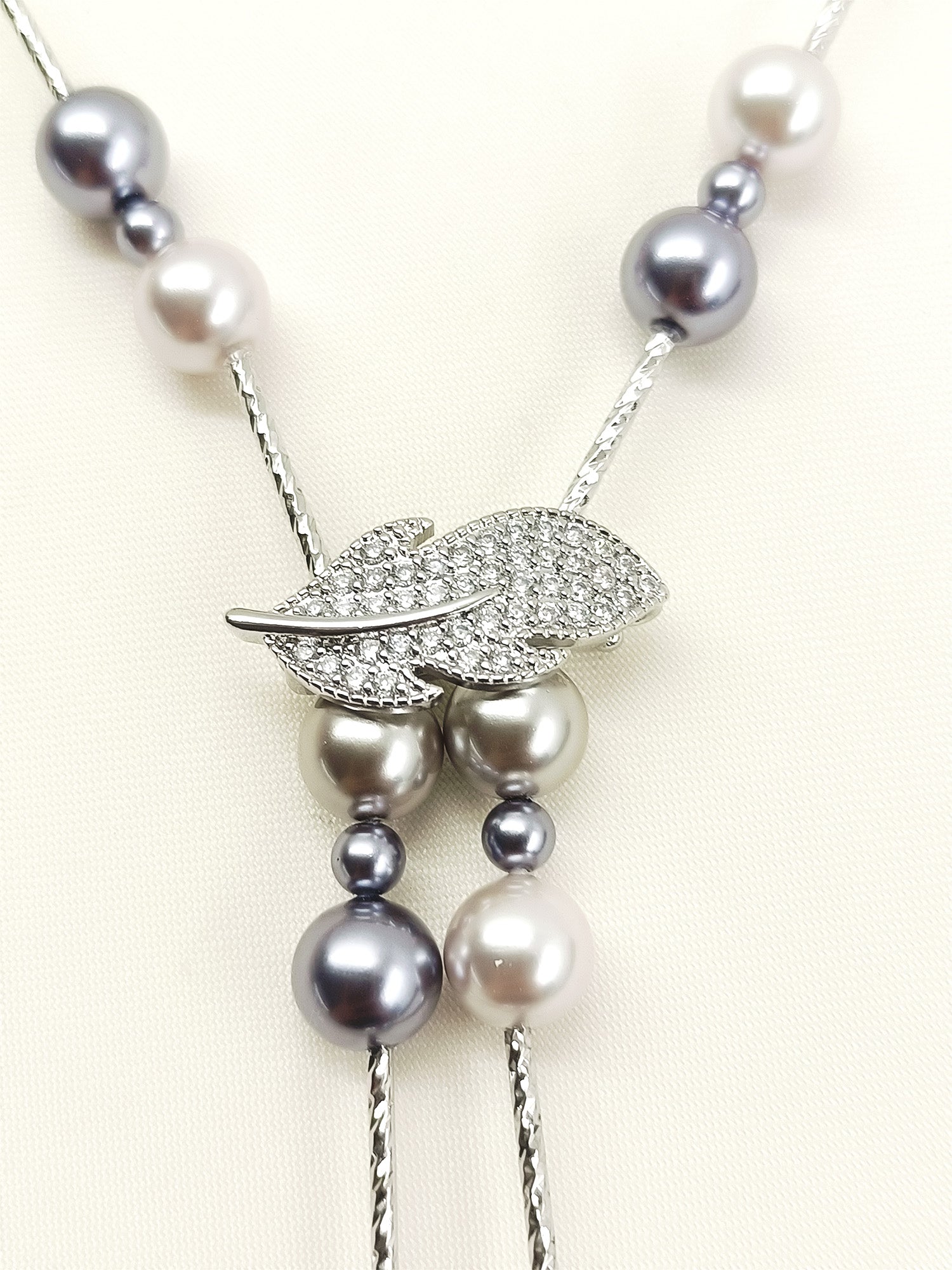 Navika Grey Beads Neckpiece