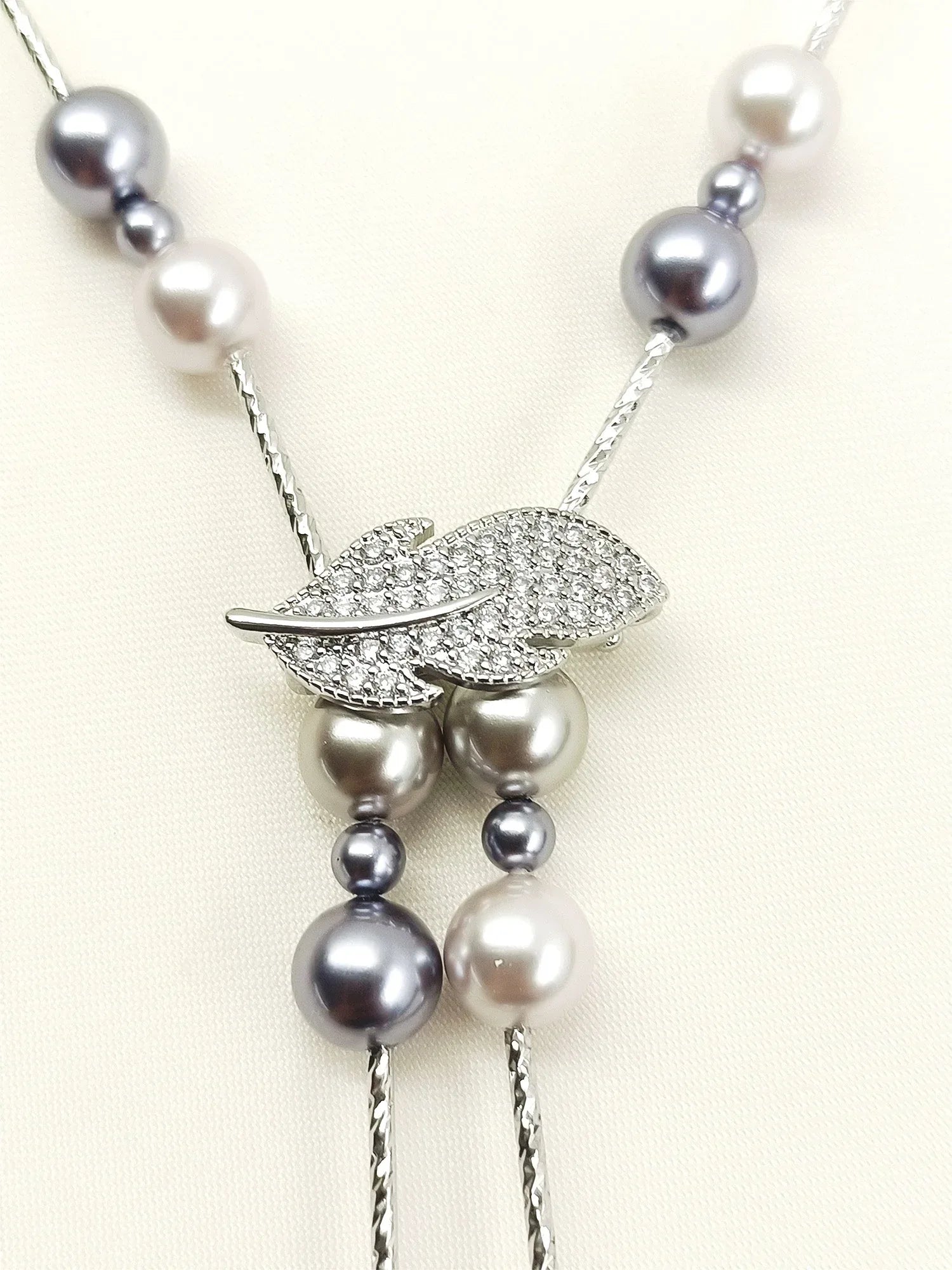 Navika Grey Beads Neckpiece
