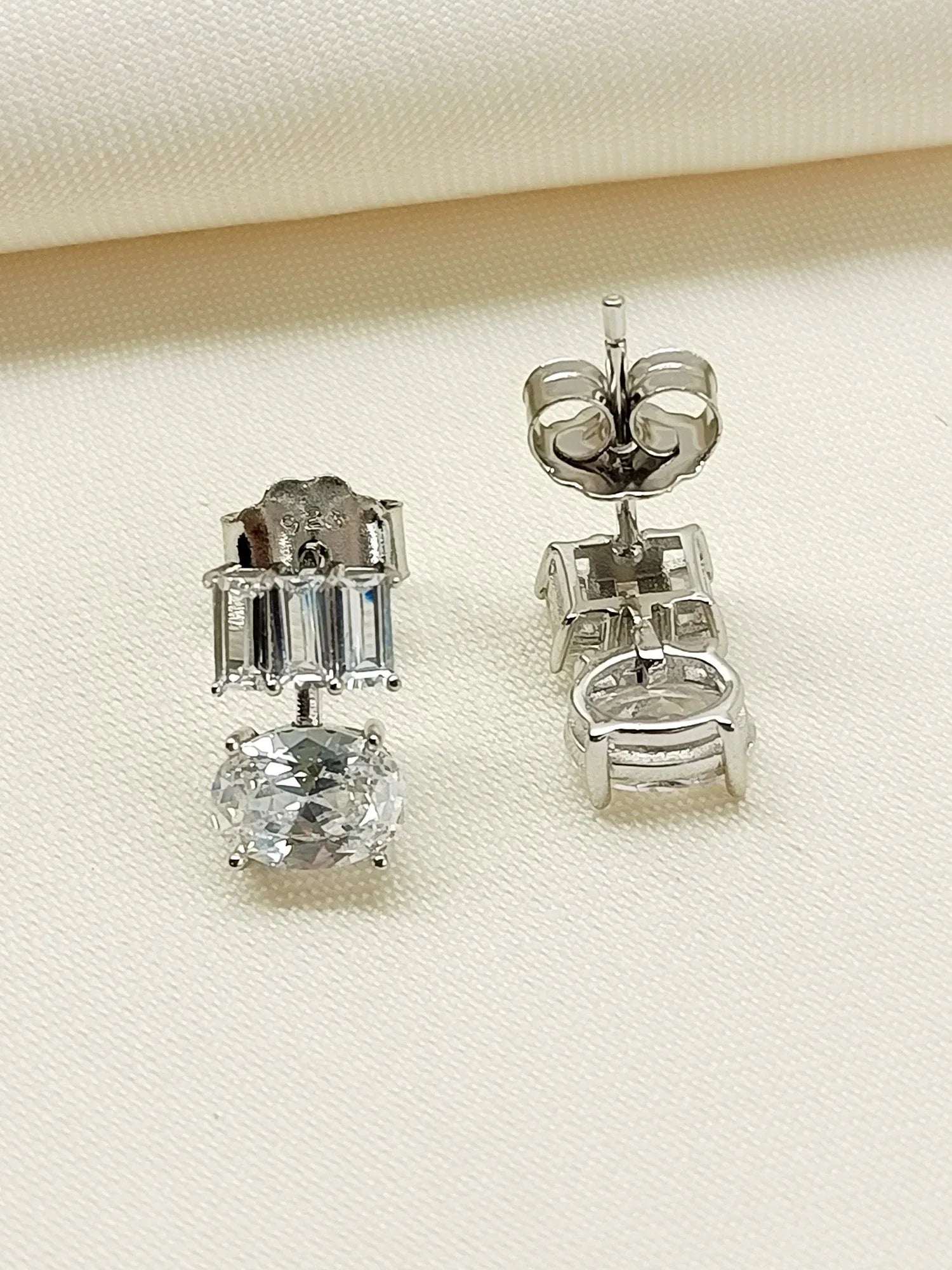 Simran 92.5 Silver Swarovski Stone Tops