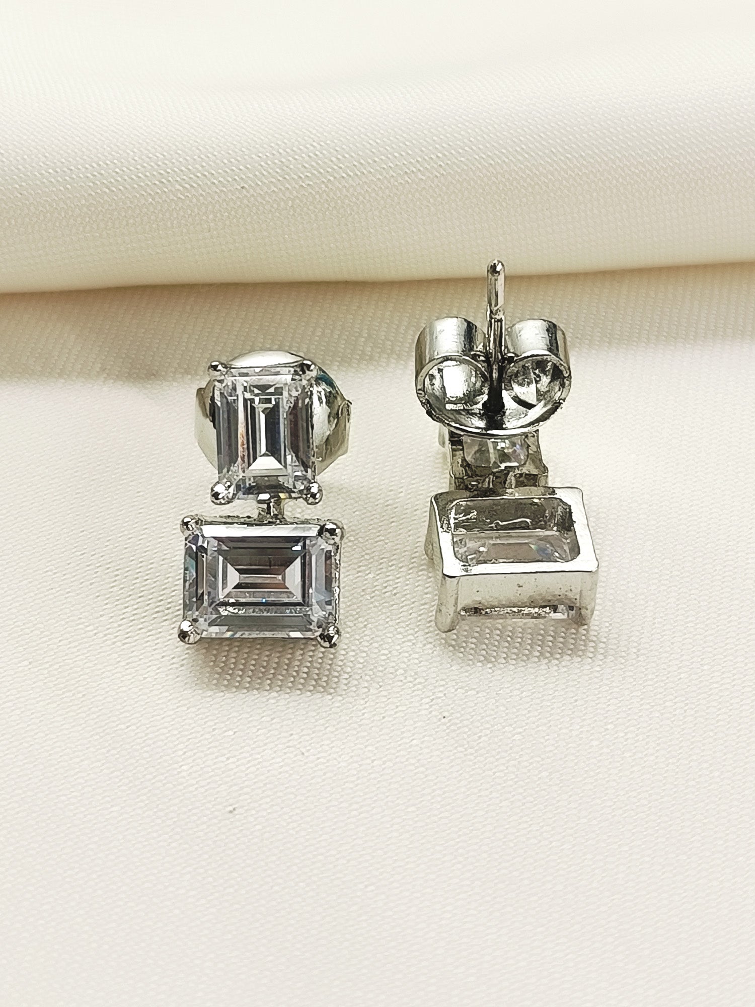 Mriganshi 92.5 Silver Swarovski Stone Tops