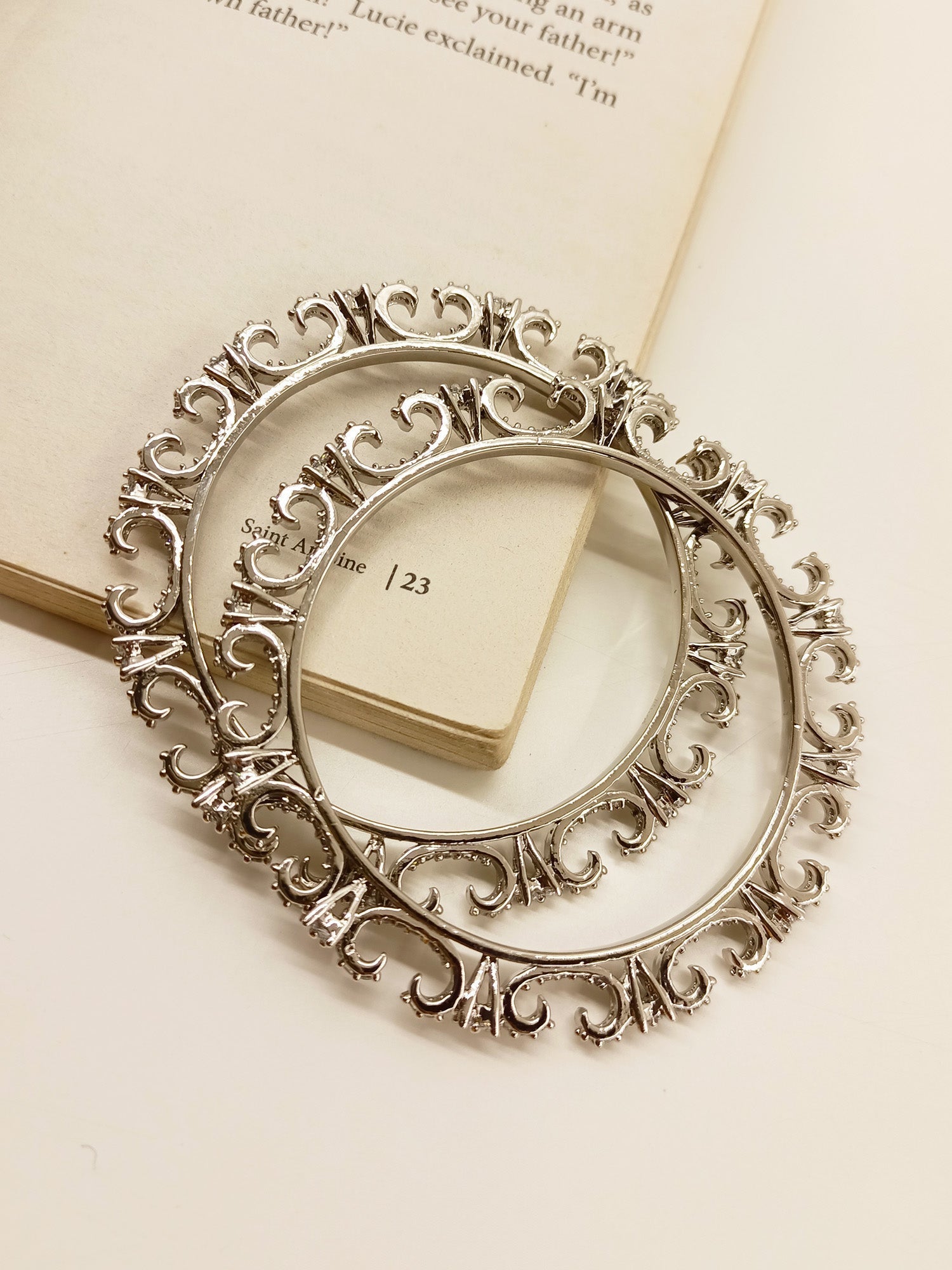 Rumami Designer American Diamond Bangles - qivii