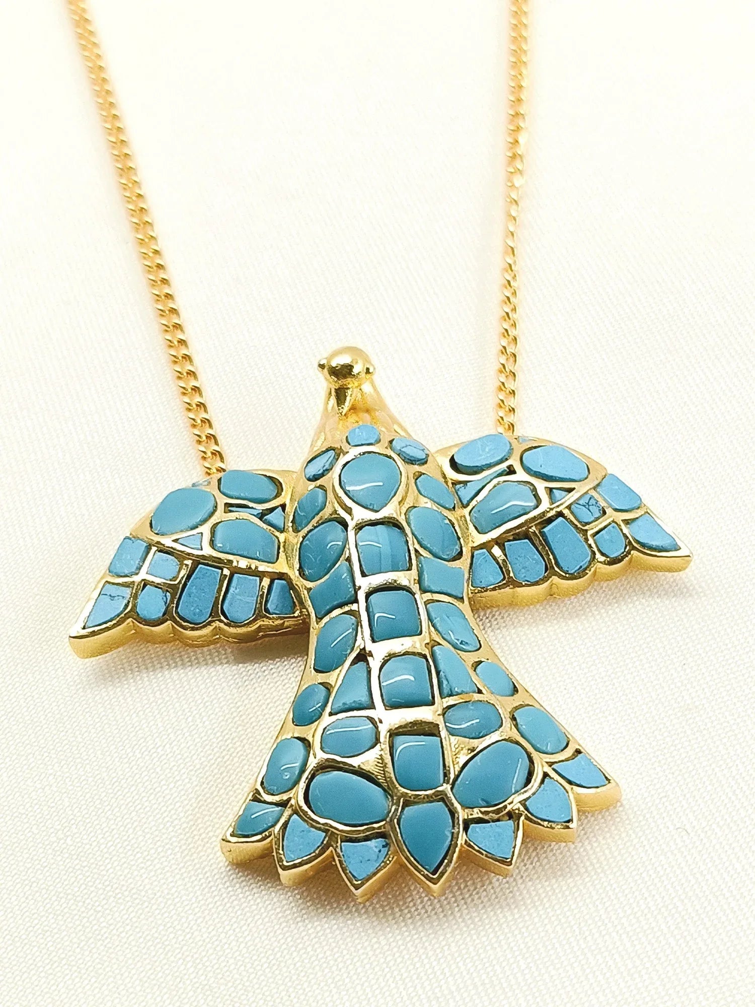 Shaurman Firozi Kundan Neckpiece