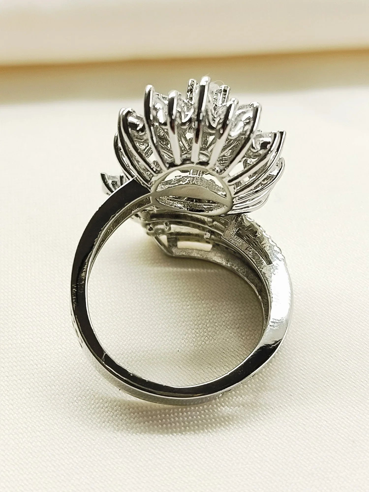 Wilma 92.5 Silver American Diamond Finger Ring