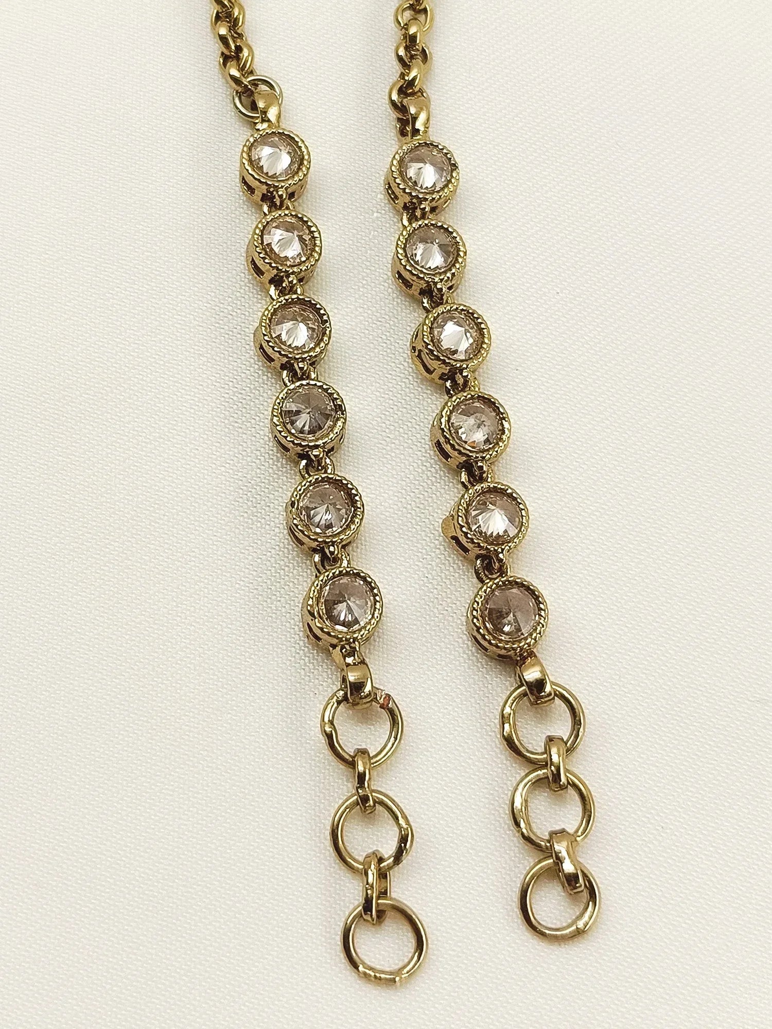 Jigya Copper Polki Traditional Ear Chain
