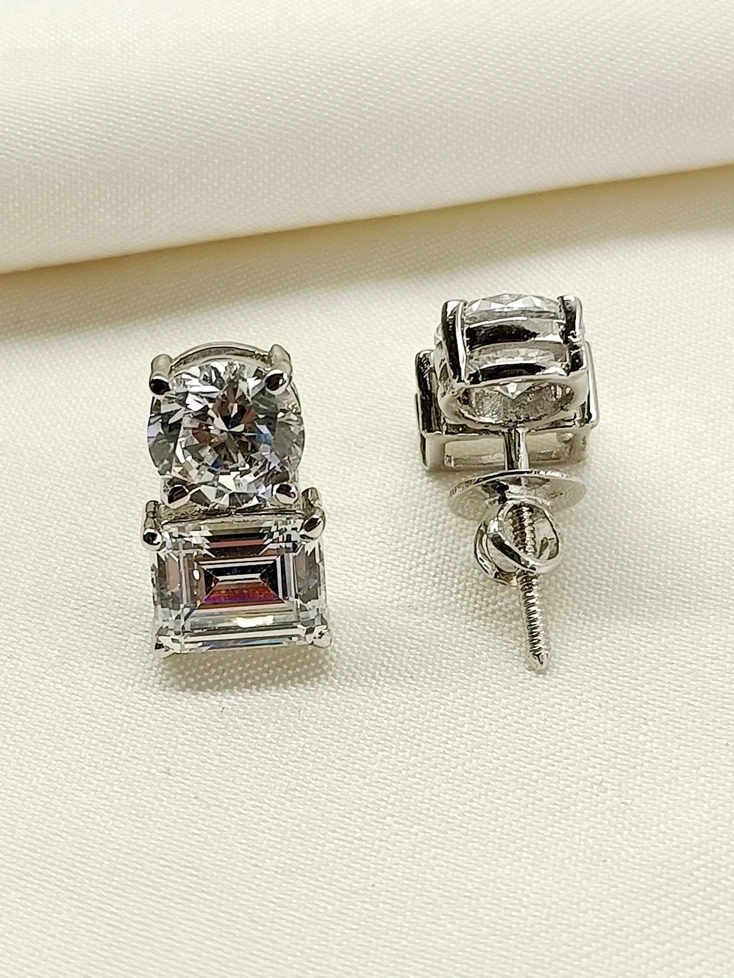 Roha 92.5 Silver Swarovski Stone Tops