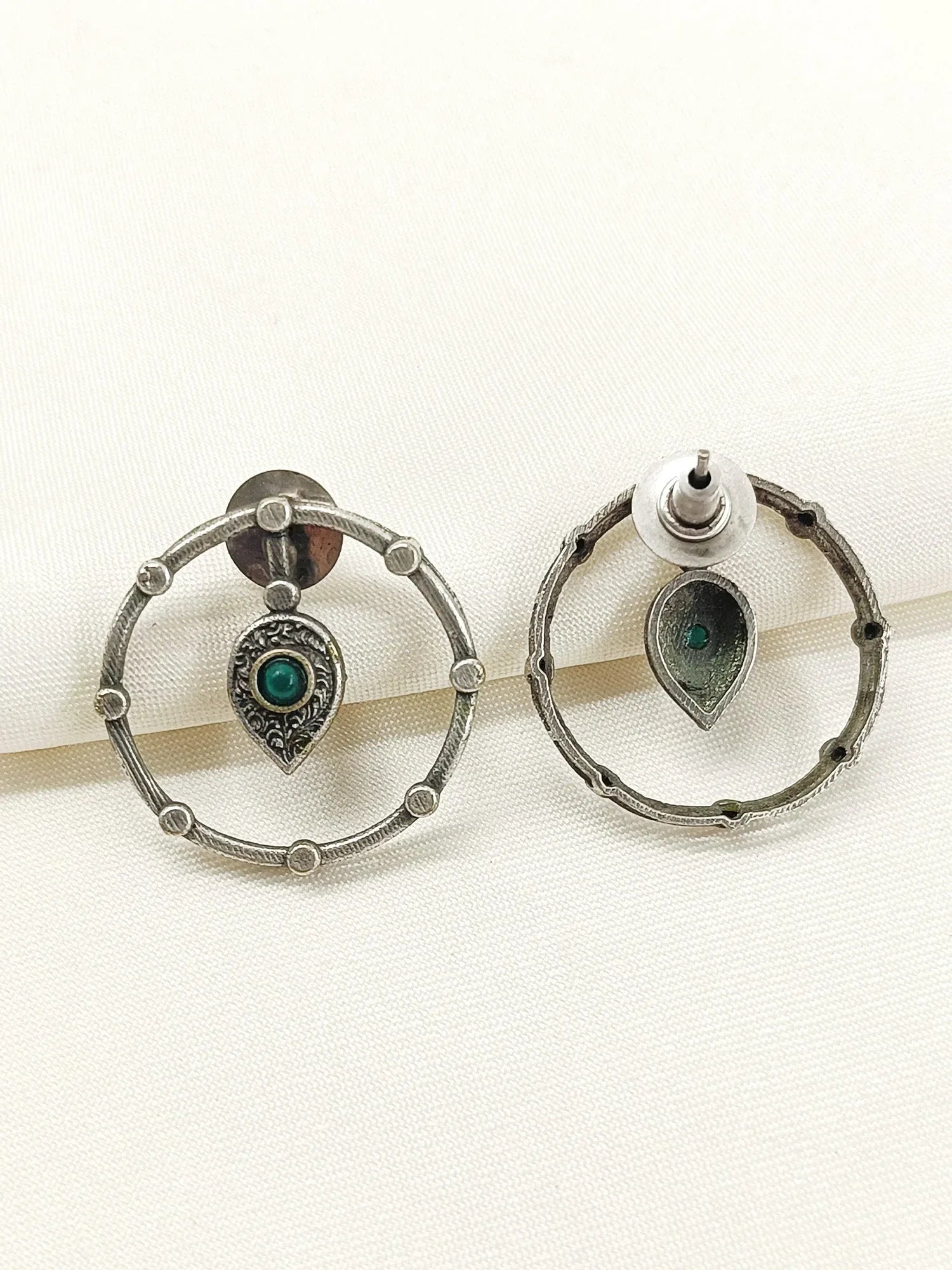 Fulki Green Oxidized Tops