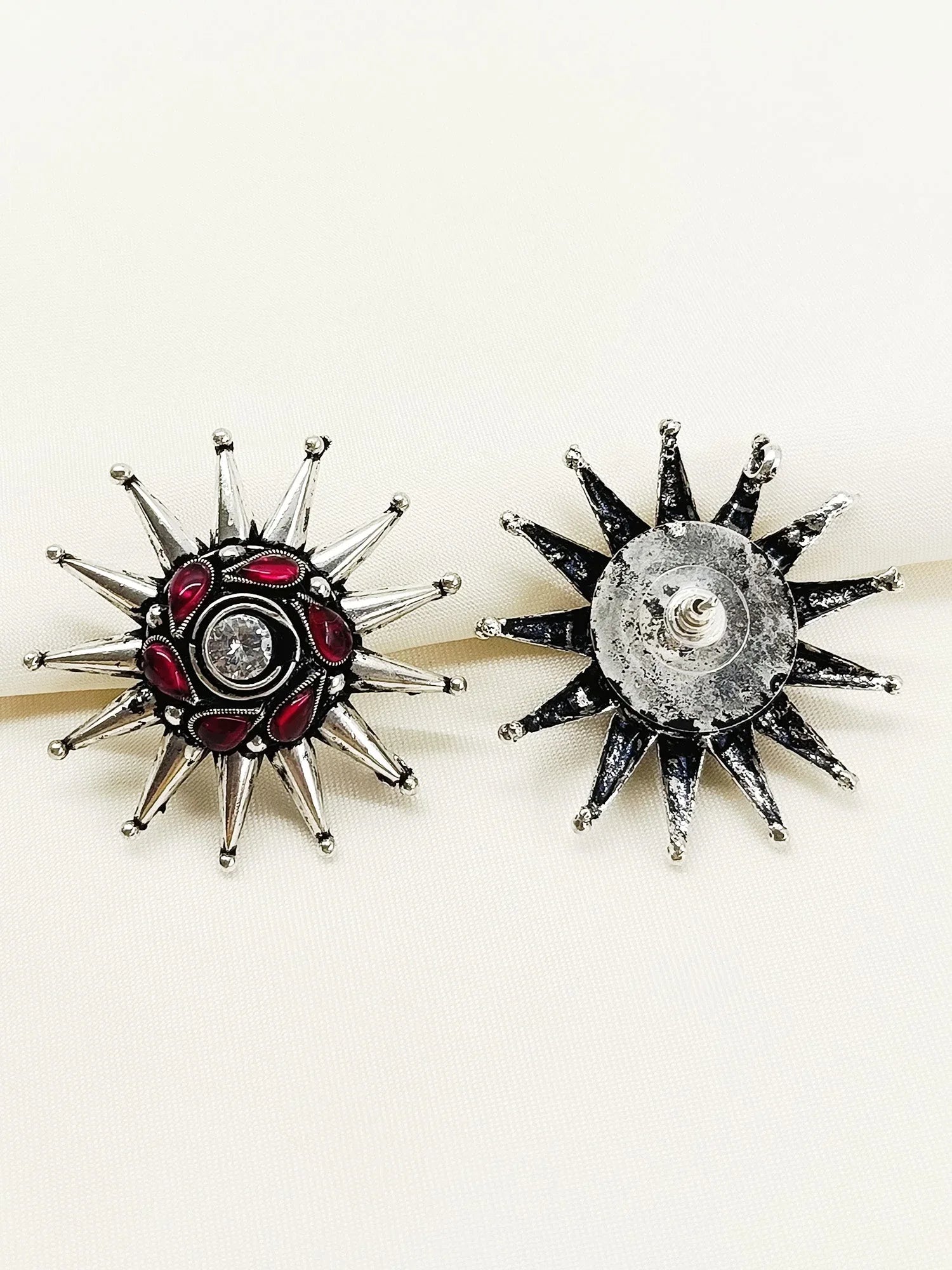 Vidushree Ruby Oxidized Tops