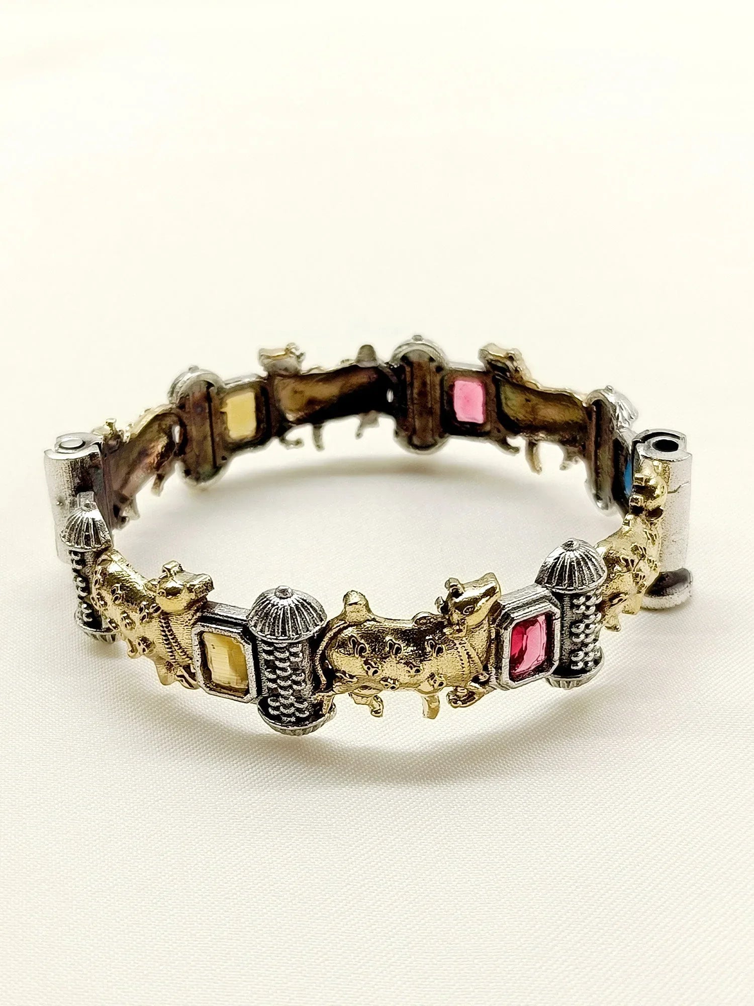 Aayesha Multi Colour Cow Oxidized Kada