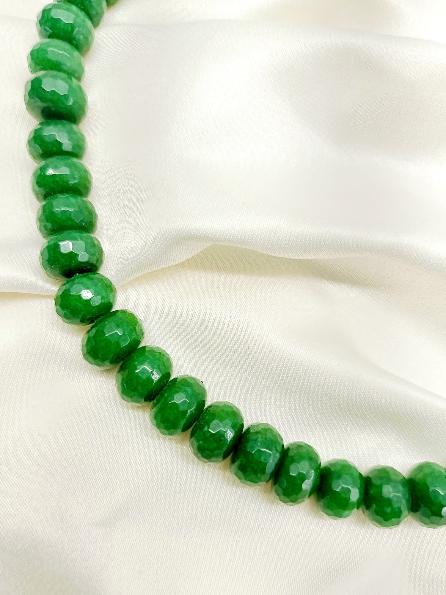 Charlie Green Beads Neckpiece - qivii