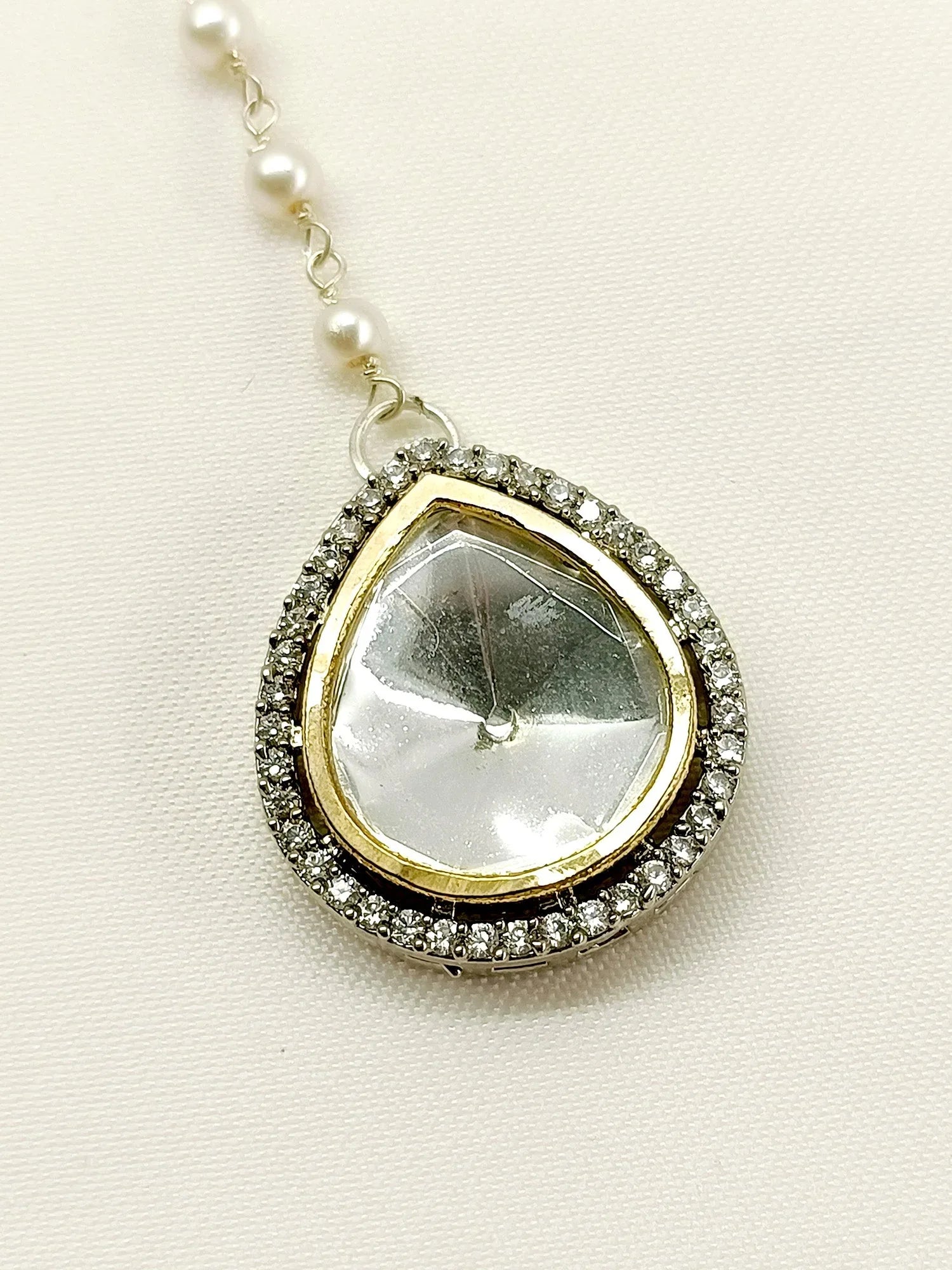 Keesha White Kundan Maangteeka