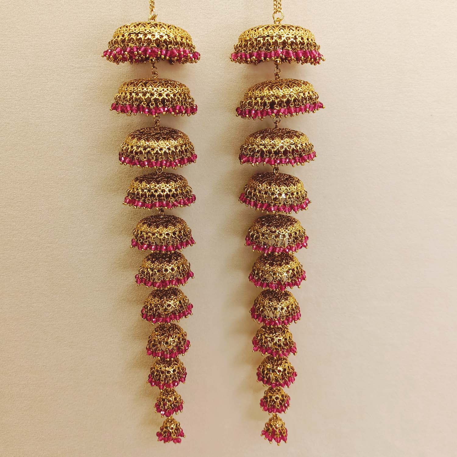 Ishani Rose Pink Gold Plated Kalire - qivii