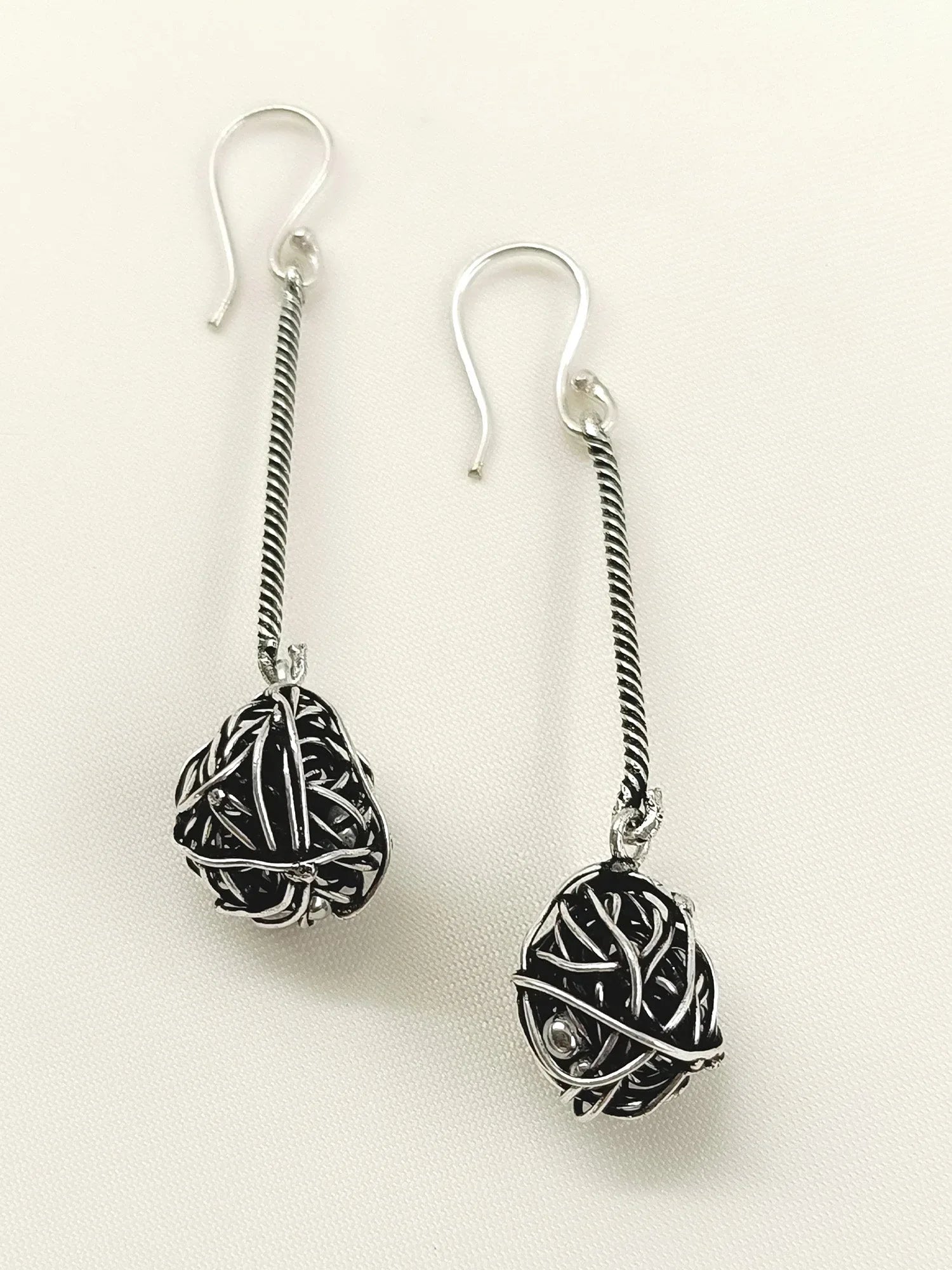 Nutan Silver Western Earrings
