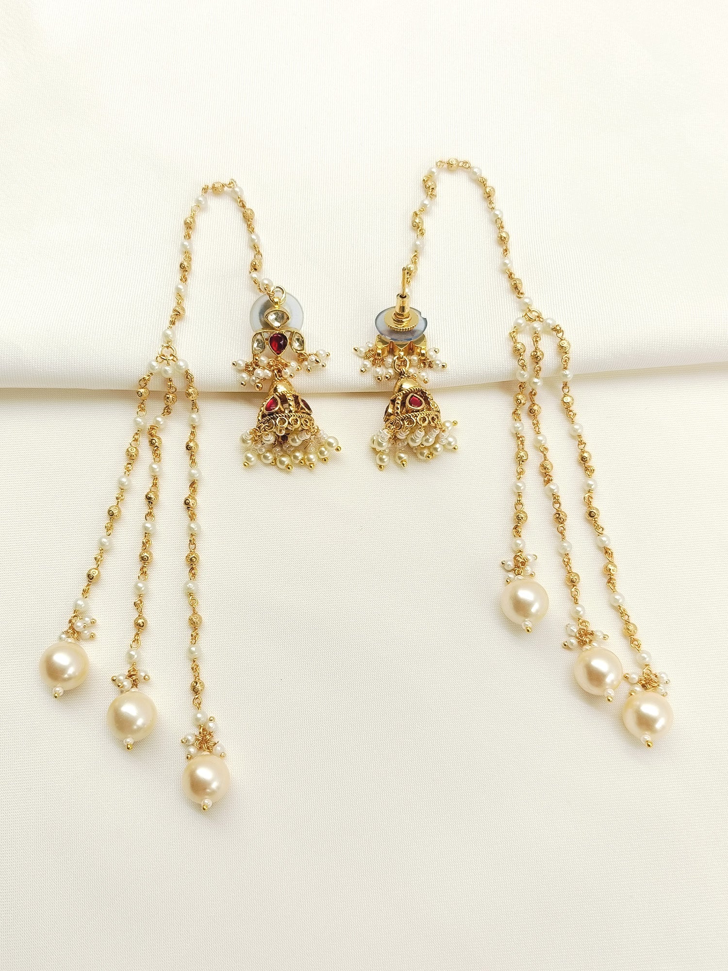 Kanishka Ruby Kundan Jhumki