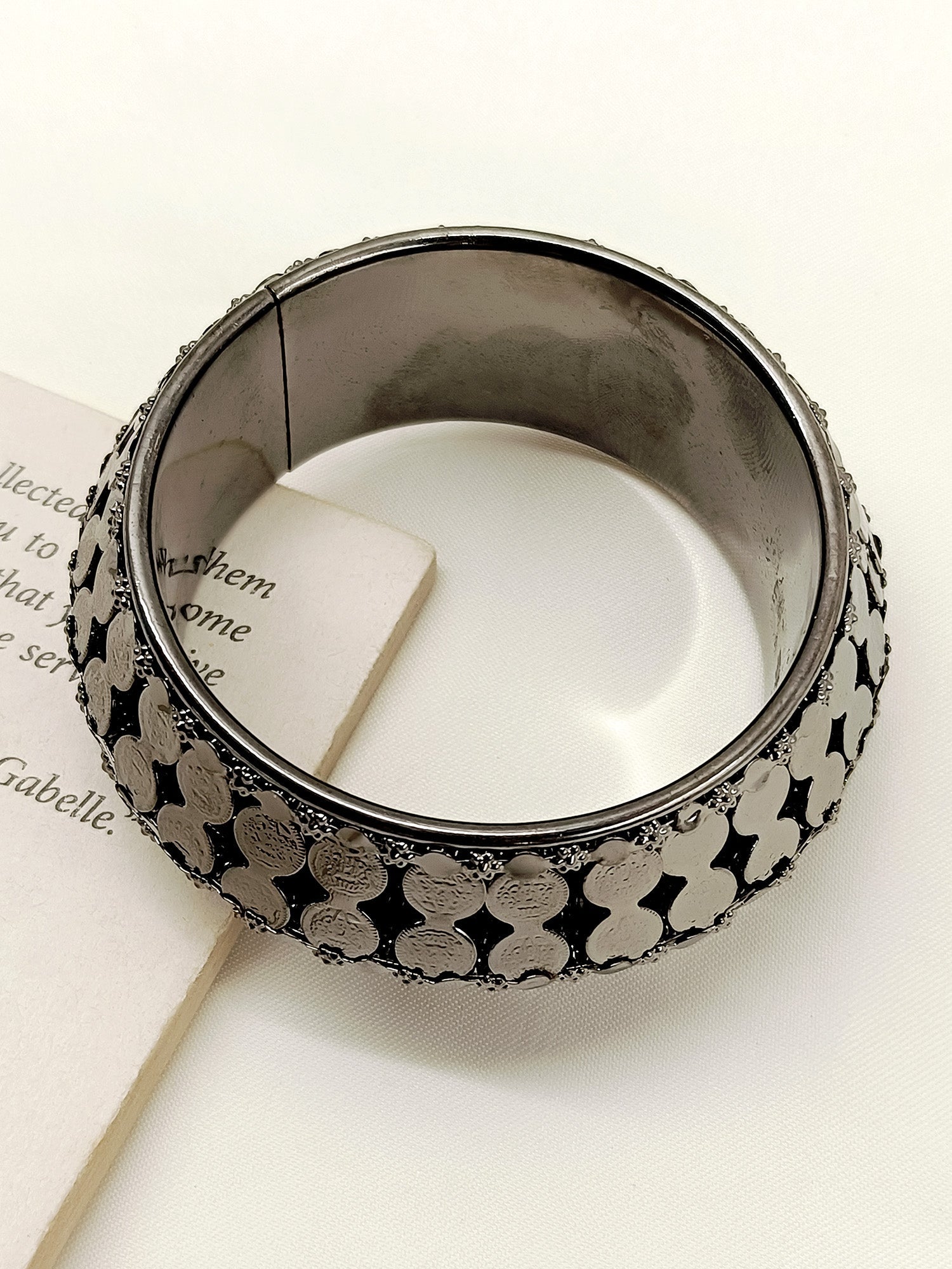 Acacia Black Oxidized Kada