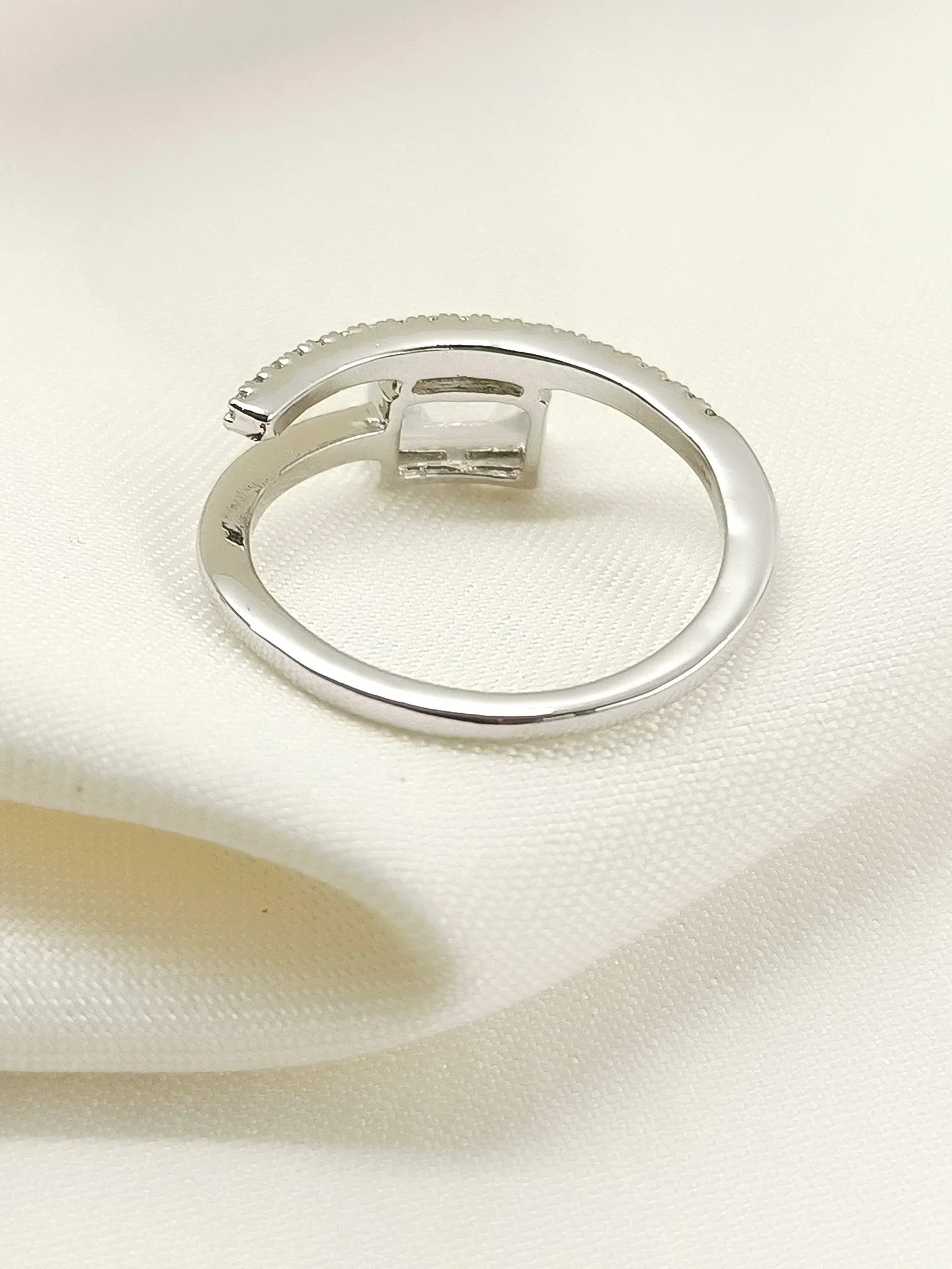 Marziya 92.5 Silver Swarovski Stone Finger Ring