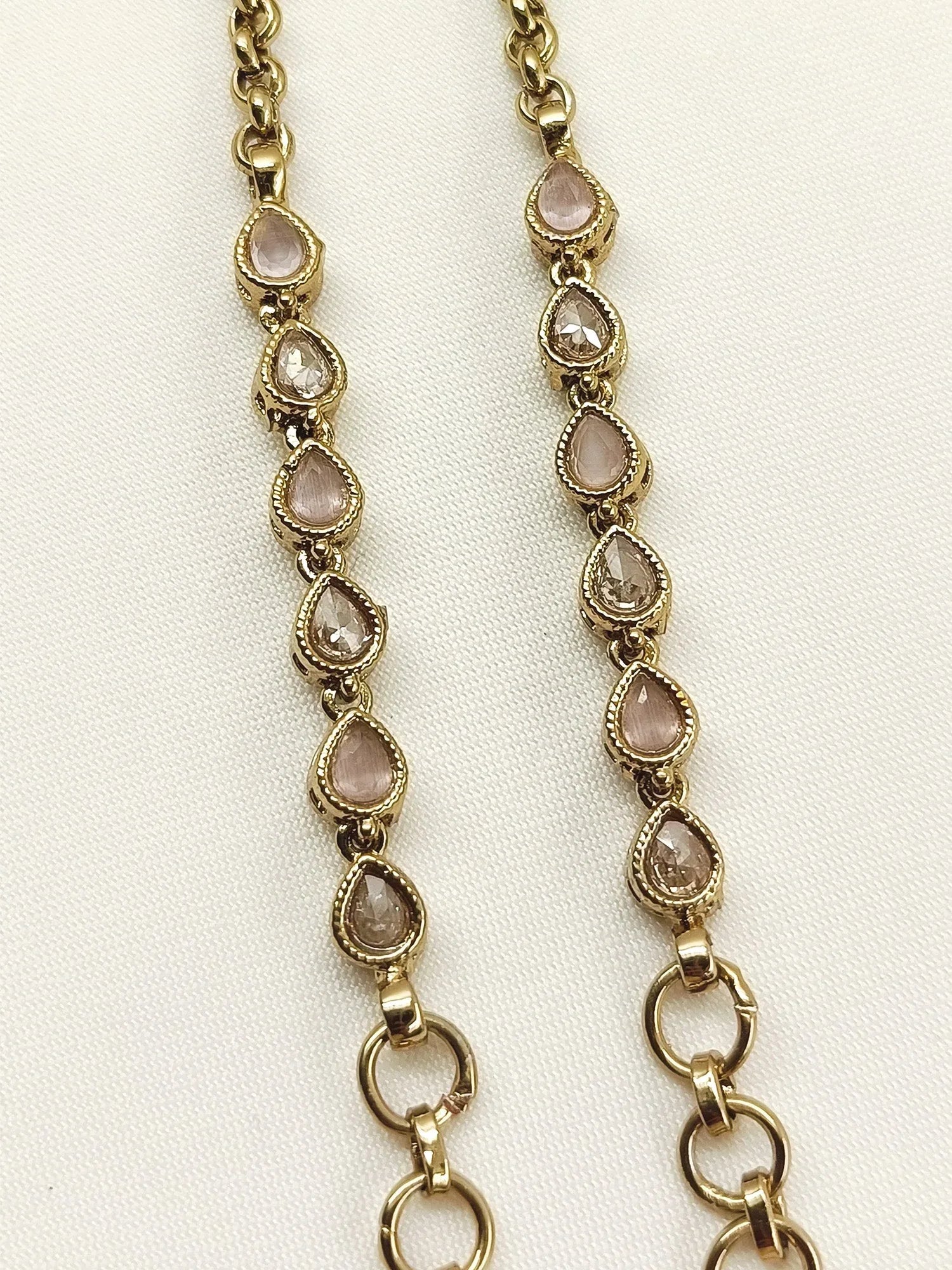 Salome Copper Polki Traditional Ear Chain