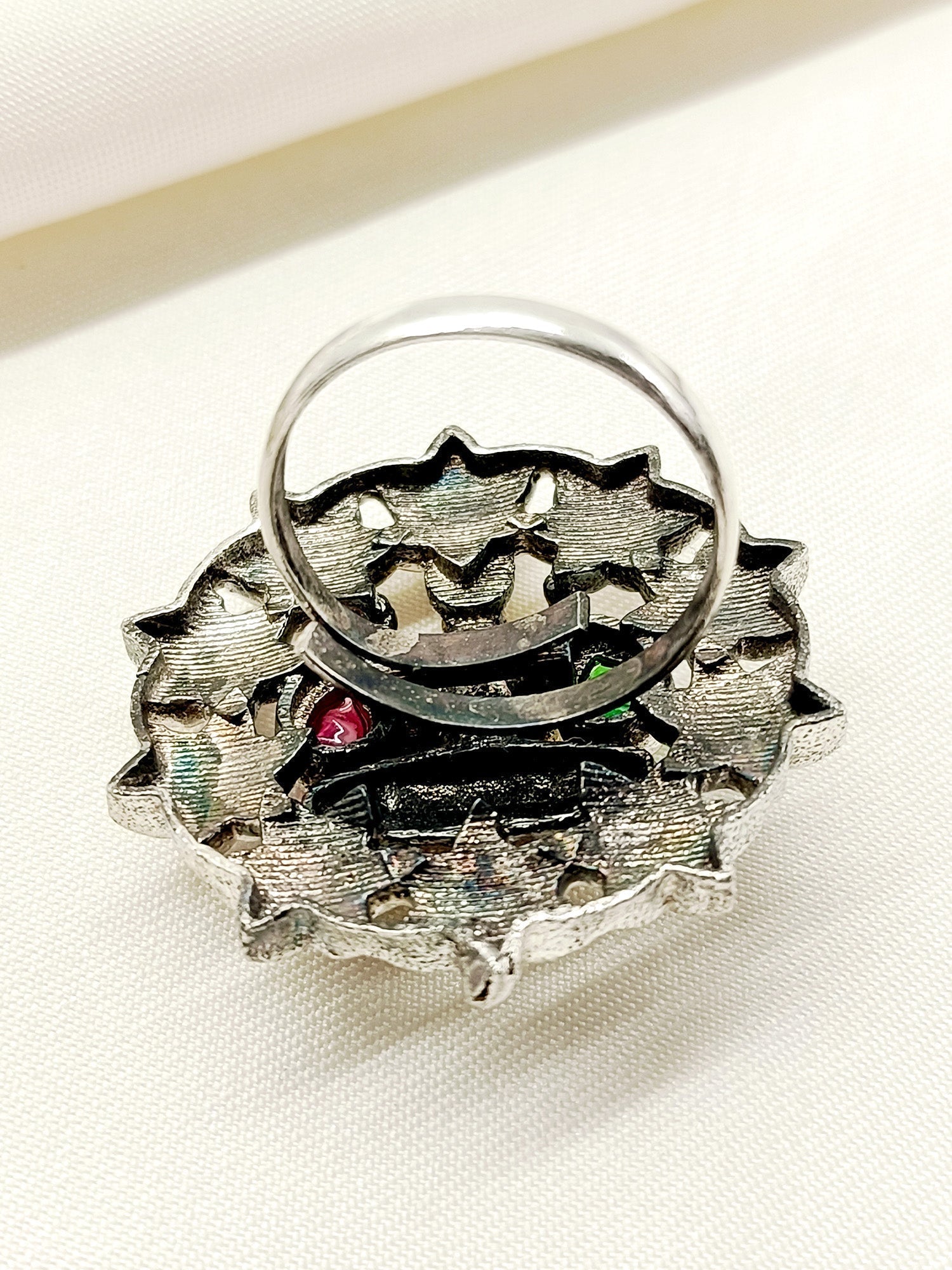 Taapsee R & G Laxmi Ji Oxidized Finger Ring - qivii