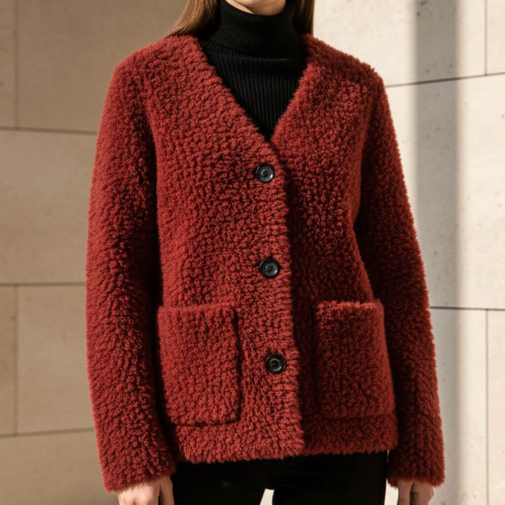 Miranda Couture Shearling Jacket - By Qivii
