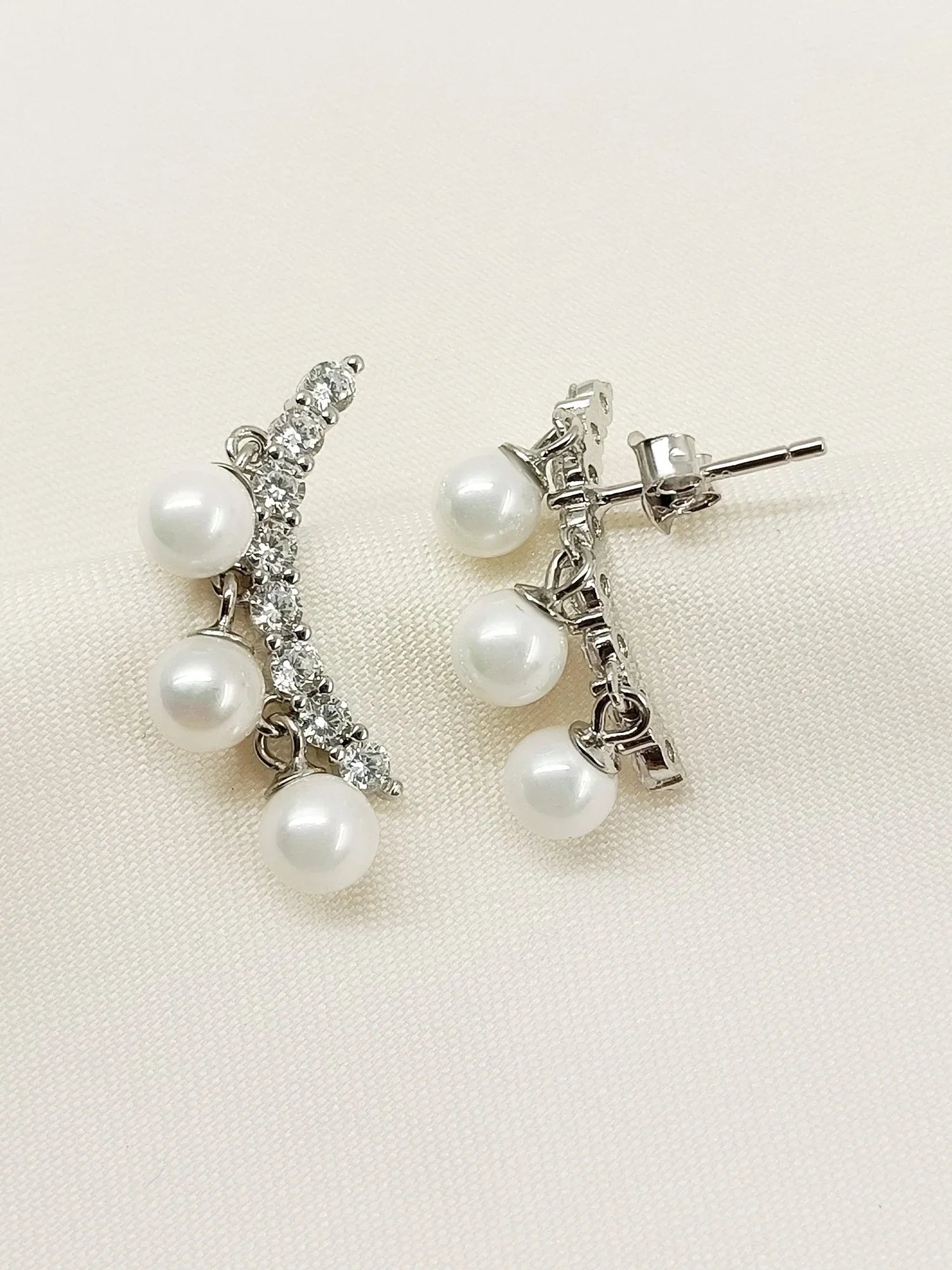 Deaba 92.5 Silver Swarovski Stone Tops