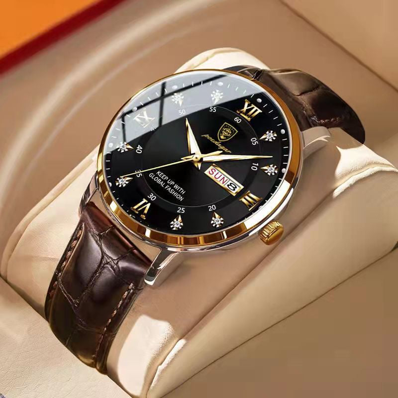 Heren Luminous Waterdichte Horloge - By Qivii