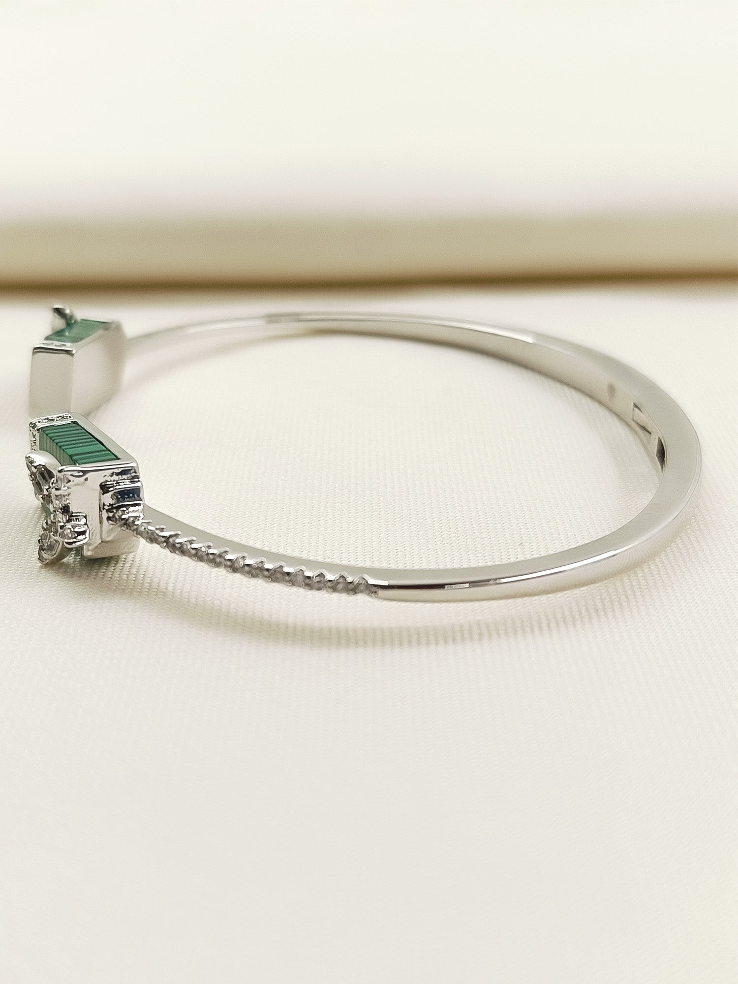 Aditi Green American Diamond Bracelet