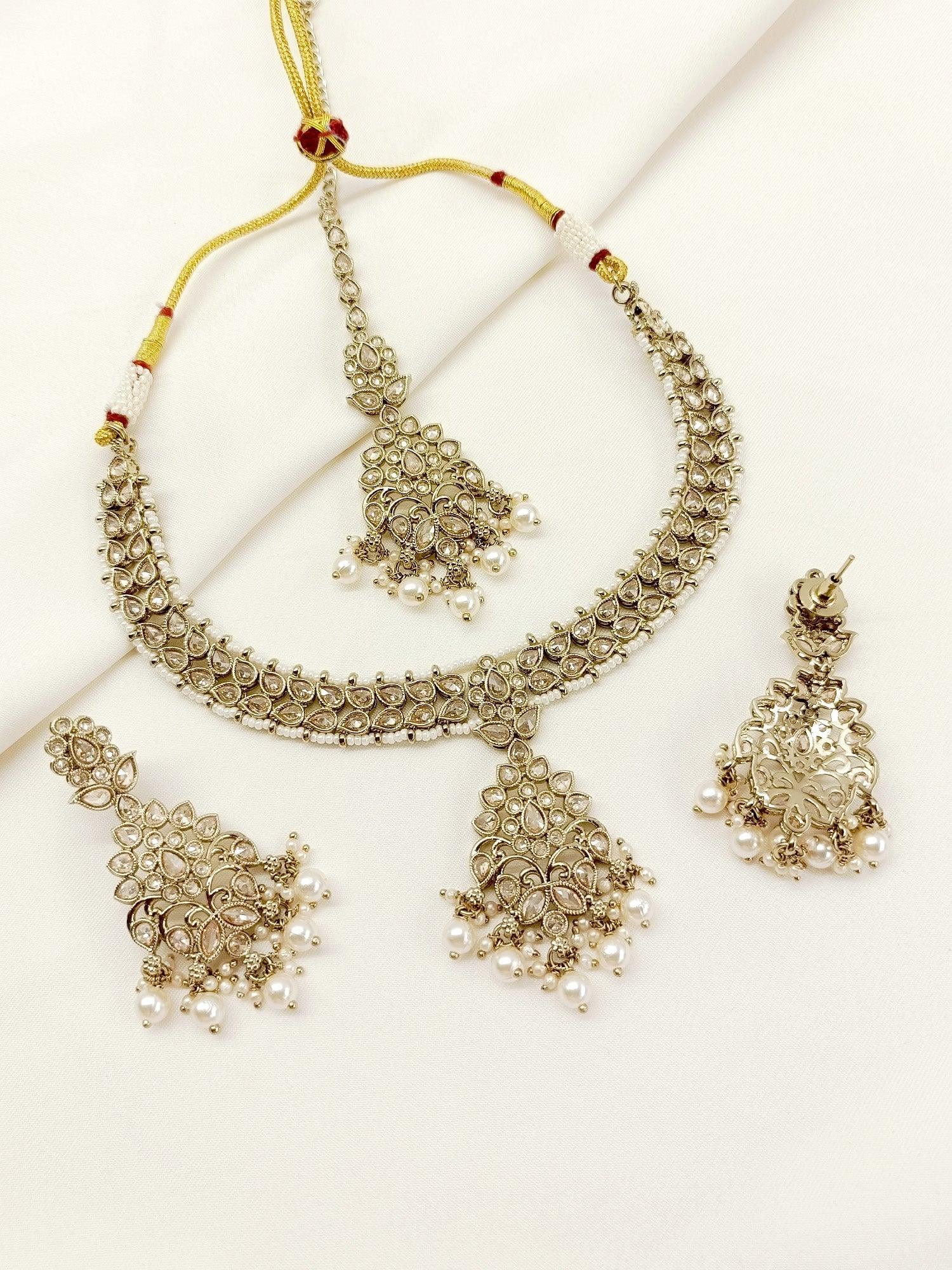 Raghvati Copper Polki Necklace Set