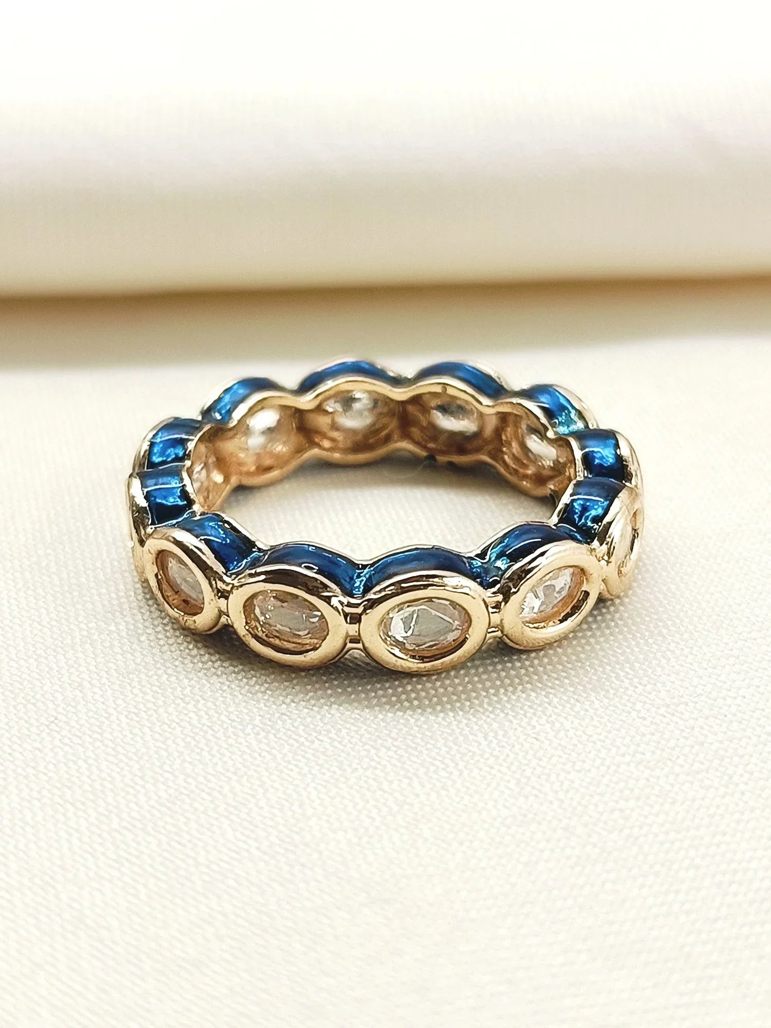 Diyanshi White Kundan Finger Ring