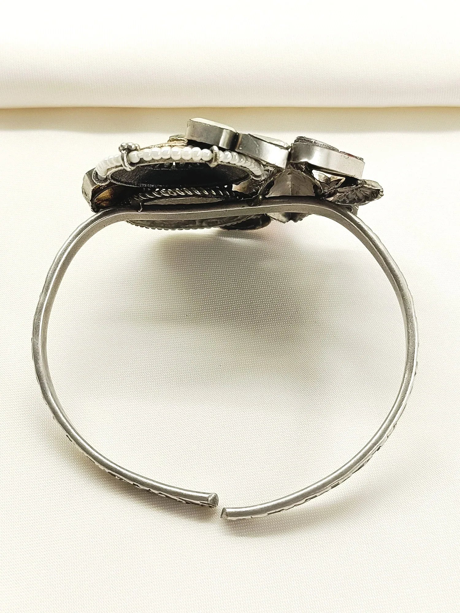 Amena Multi Colour Oxidized Bracelet