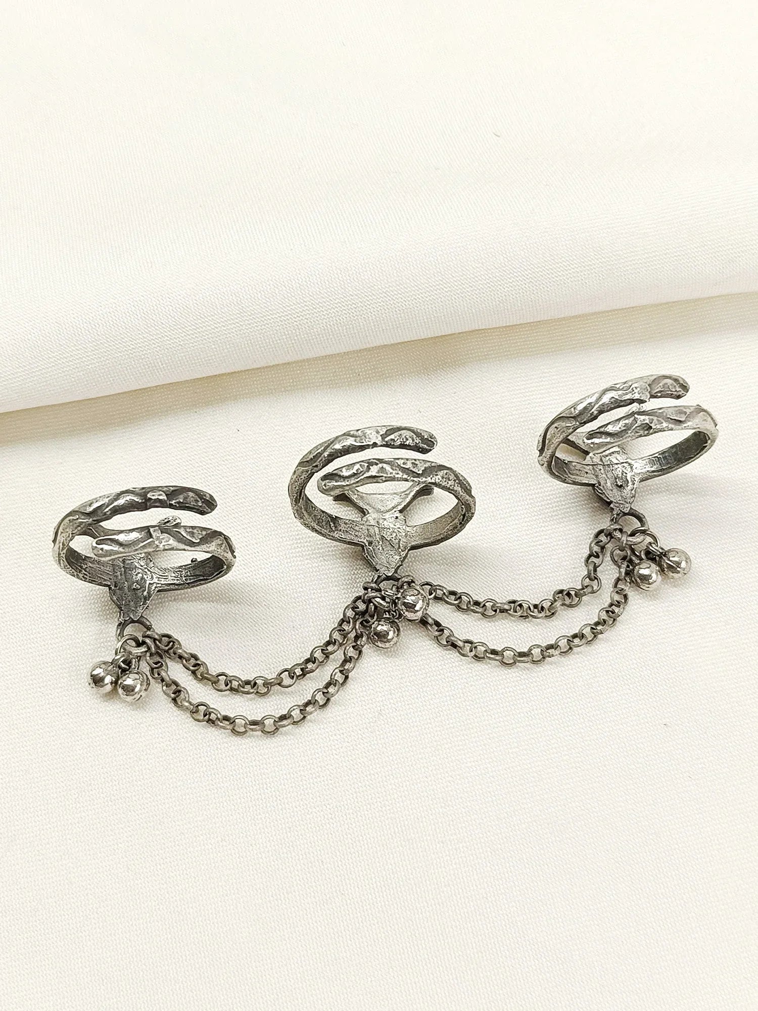 Fritha Multi Colour Oxidized Finger Ring