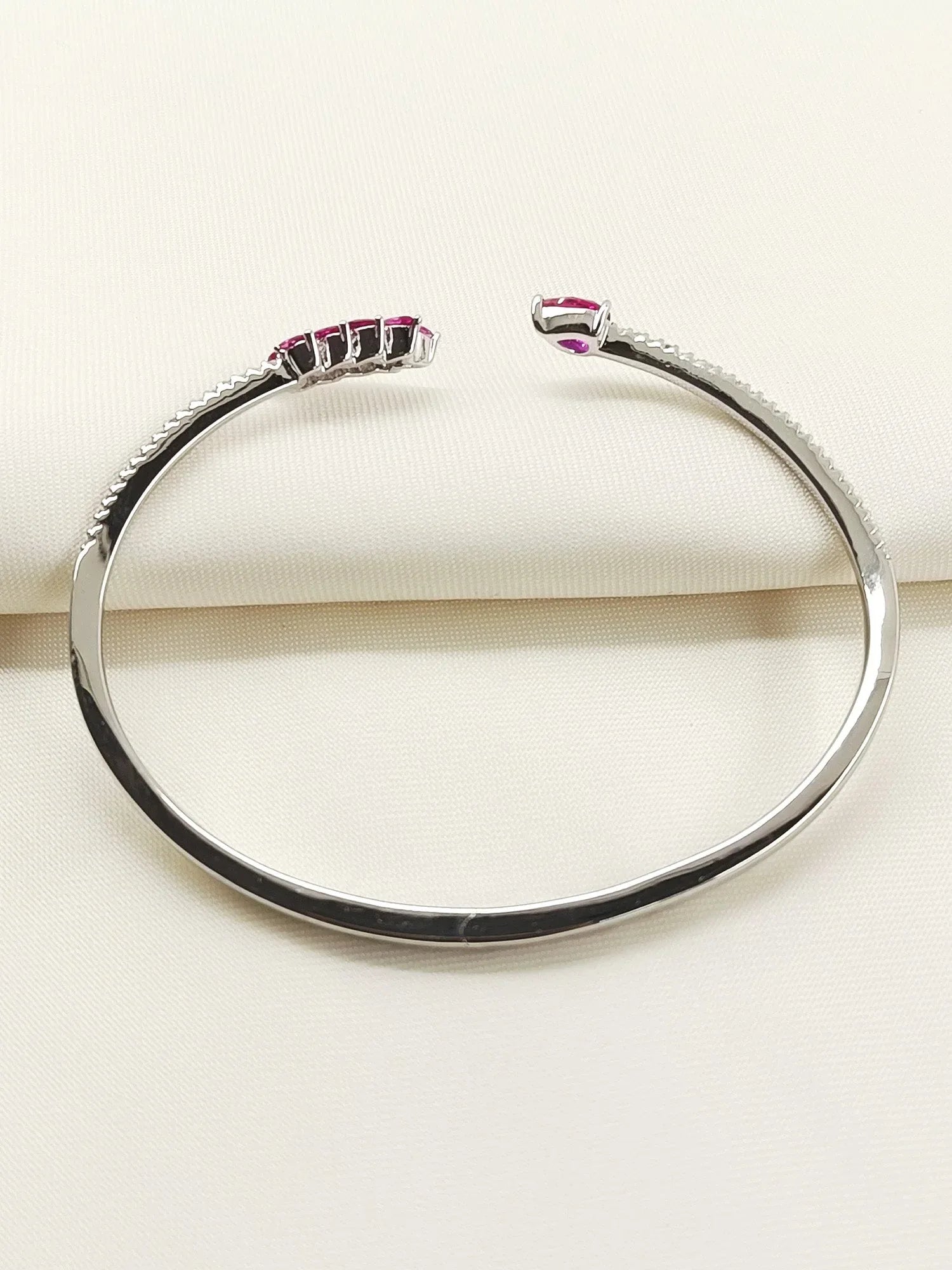 Pranjali Ruby American Diamond Bracelet