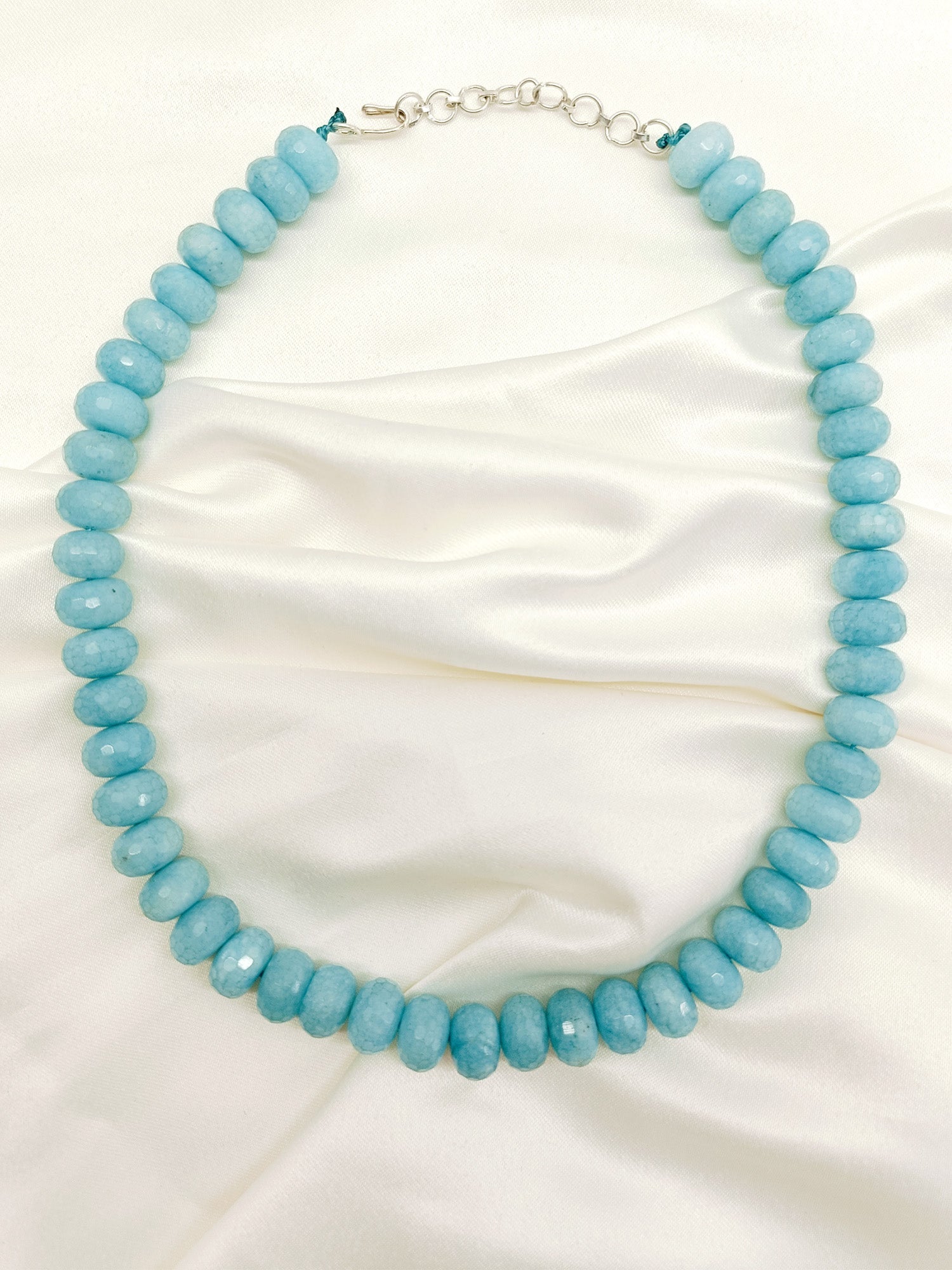 Ashira Sky Blue Beads Neckpiece - qivii