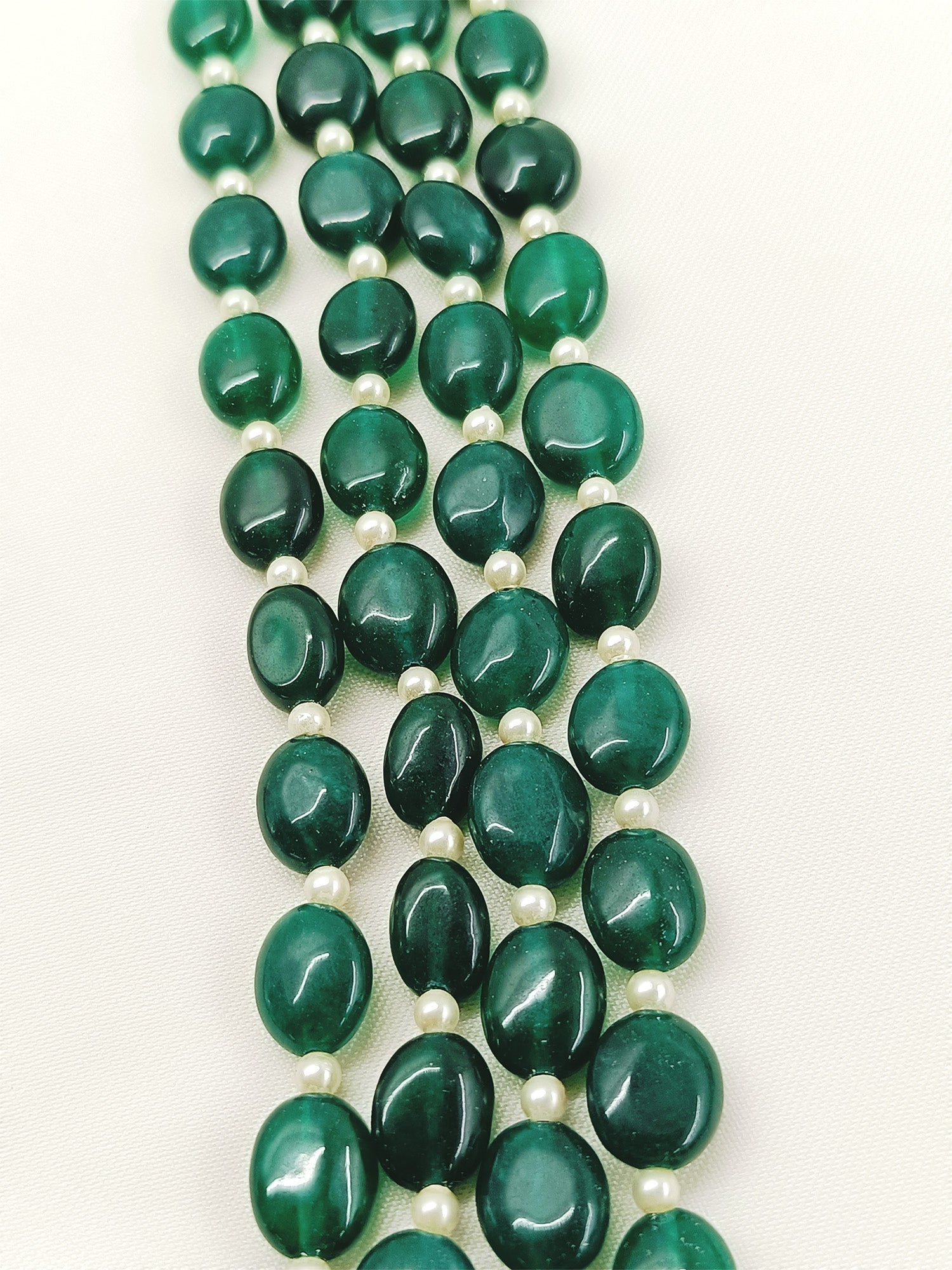 Arav Green Groom Beads Neckpiece