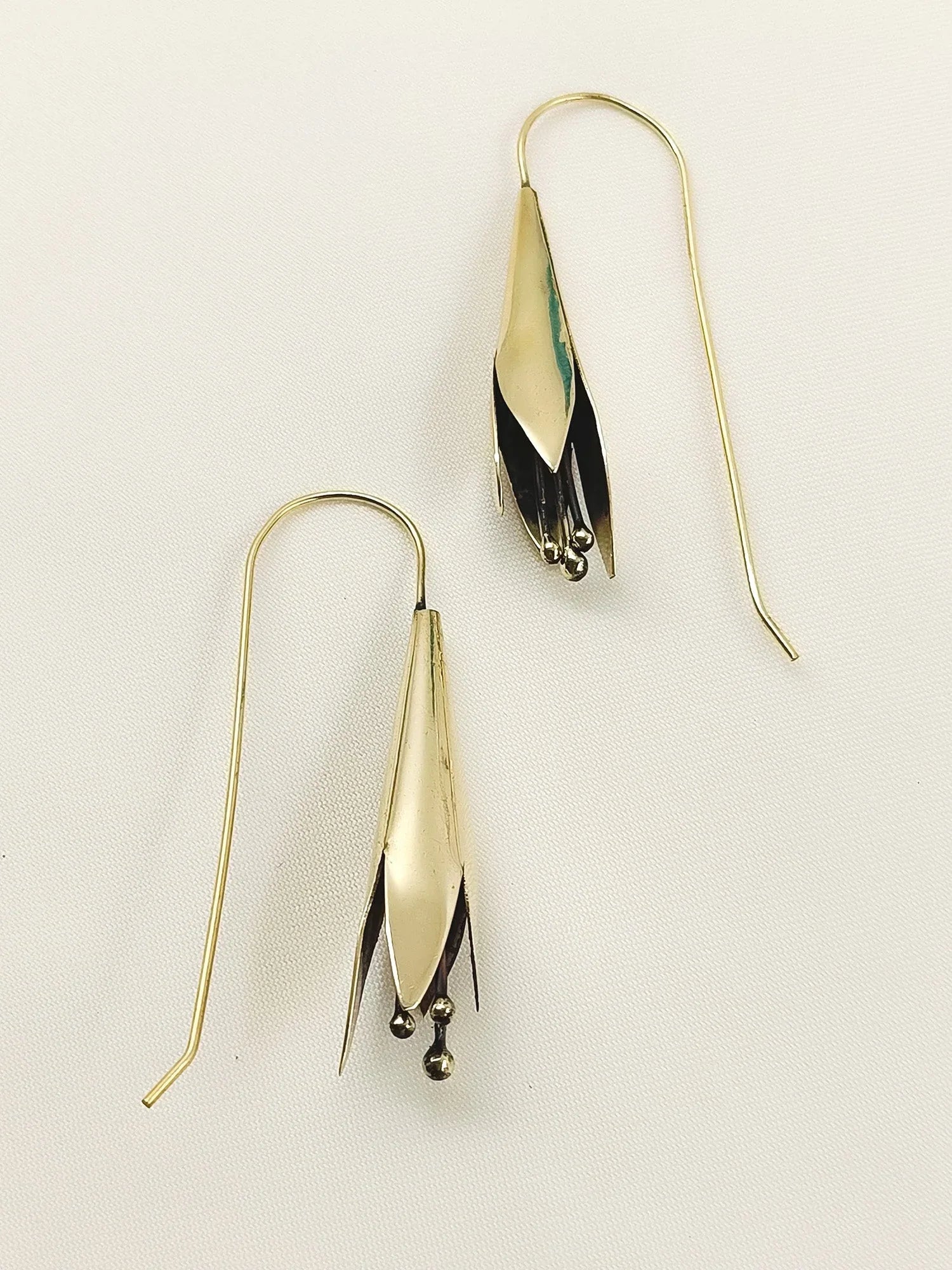 Madhvi Golden Western Earrings