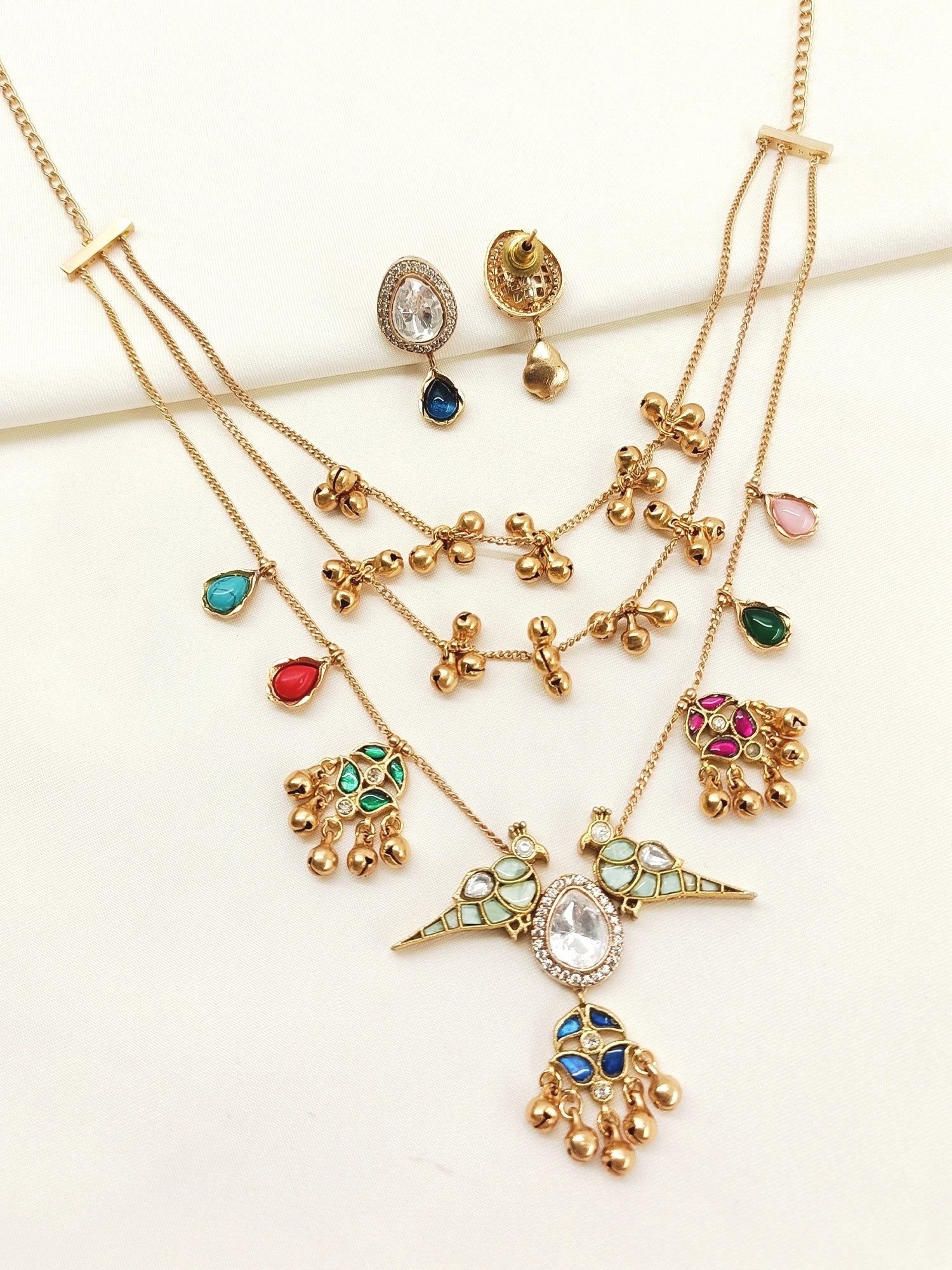 Kashish Multi Colour Kundan Necklace Set