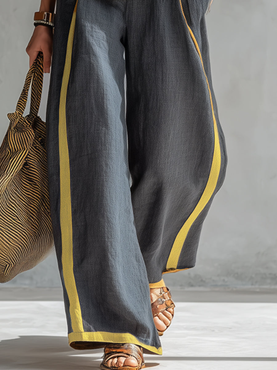 Marlene | Elegant Wide Leg Two Piece Summer Set by Qivii