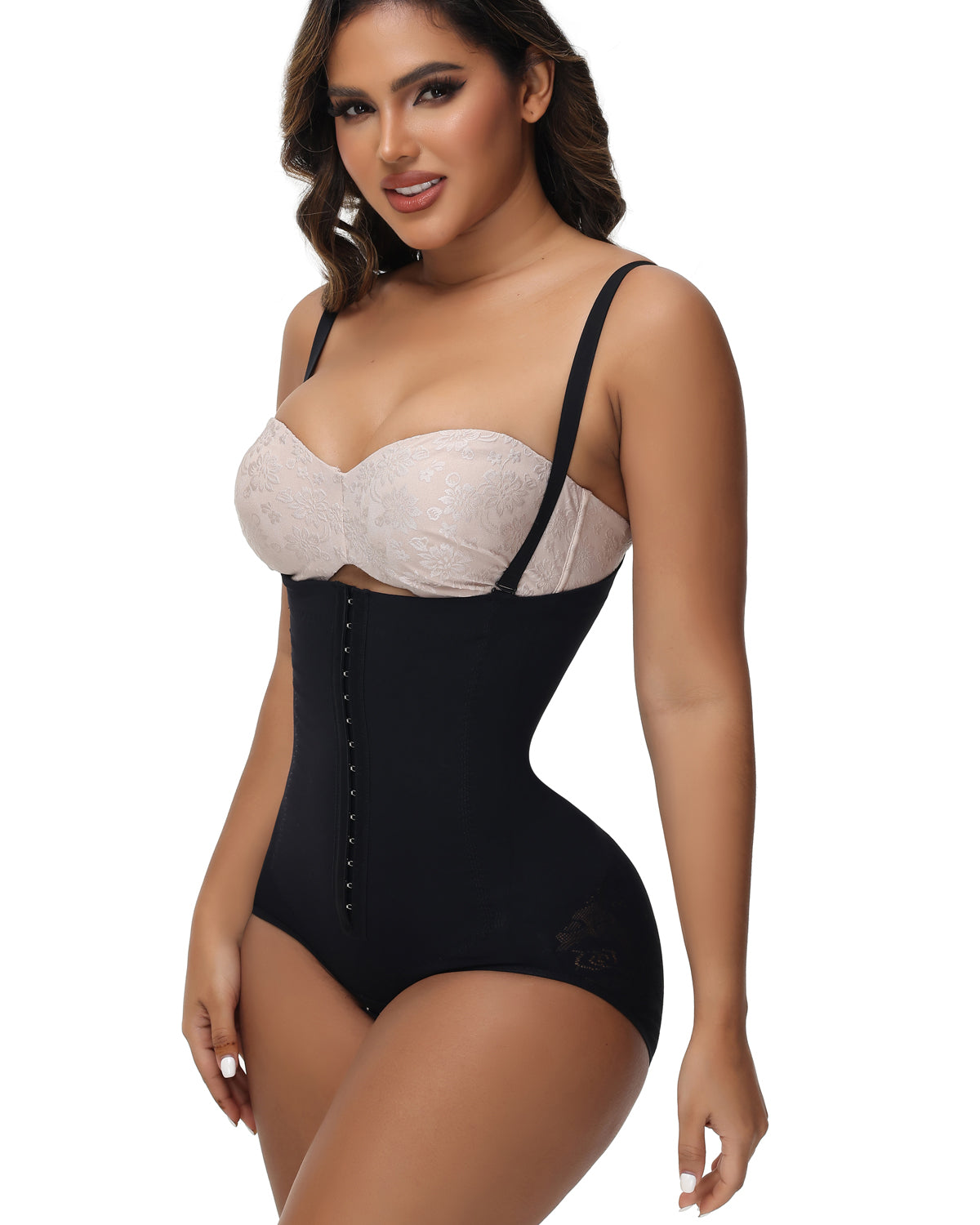 Shapshe® High Waist Jacquard Butt Strapless Shapewear Slip Tummy Control BBL Faja Shorts