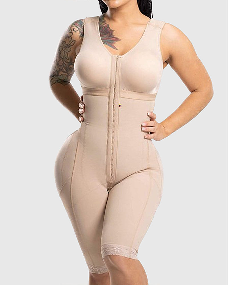 Shapshe® Women's Full Coverage BBL Post Surgery Tummy Control Body Shaper - By Qivii