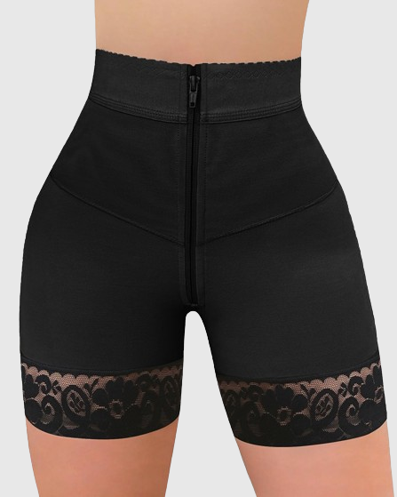 Shapshe® Internal Hooks Firm Compression Zipper Butt Lift Peachy Shaper Shorts